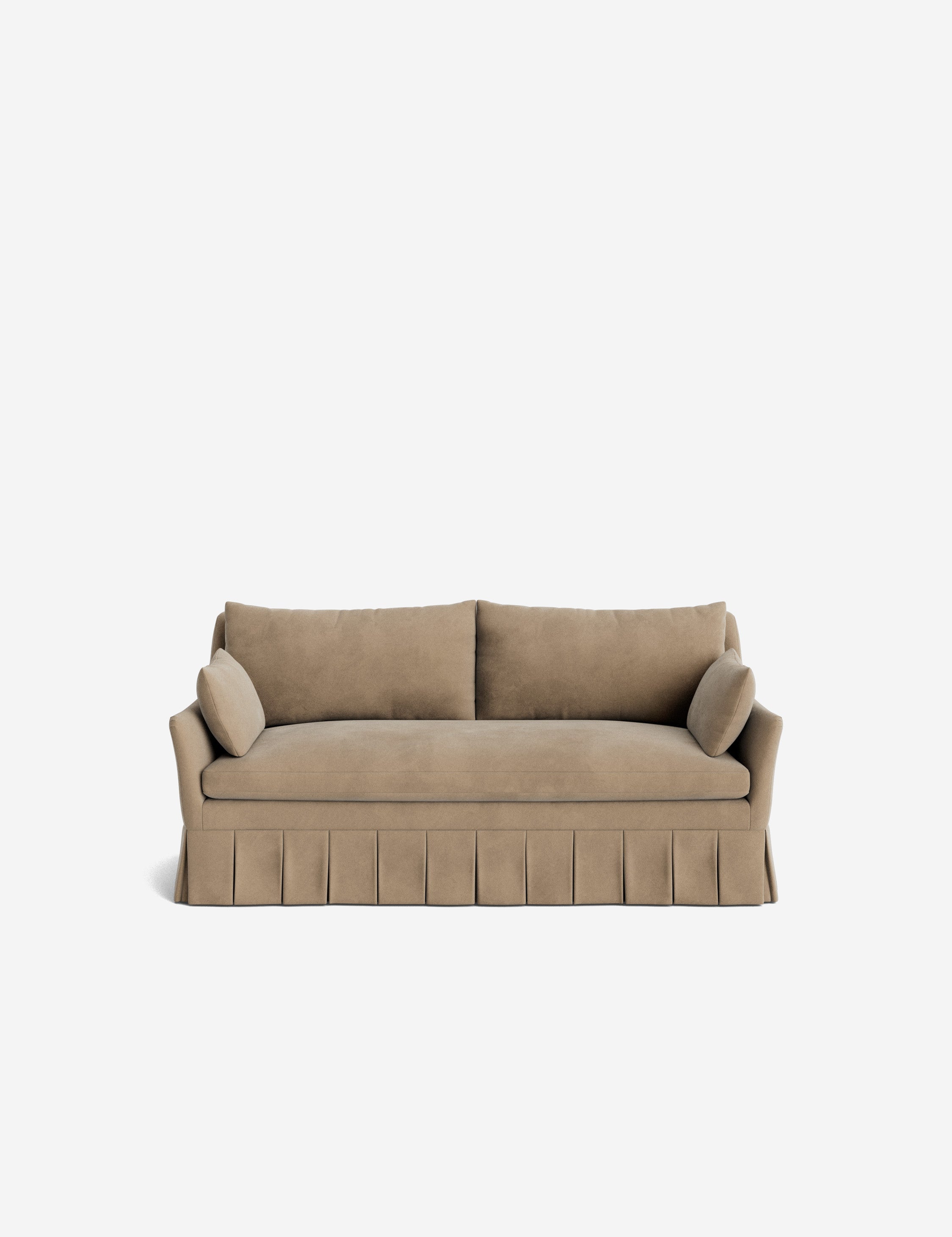 Pavona Pleated Sofa | Transitional Style, Slope-Arm Design