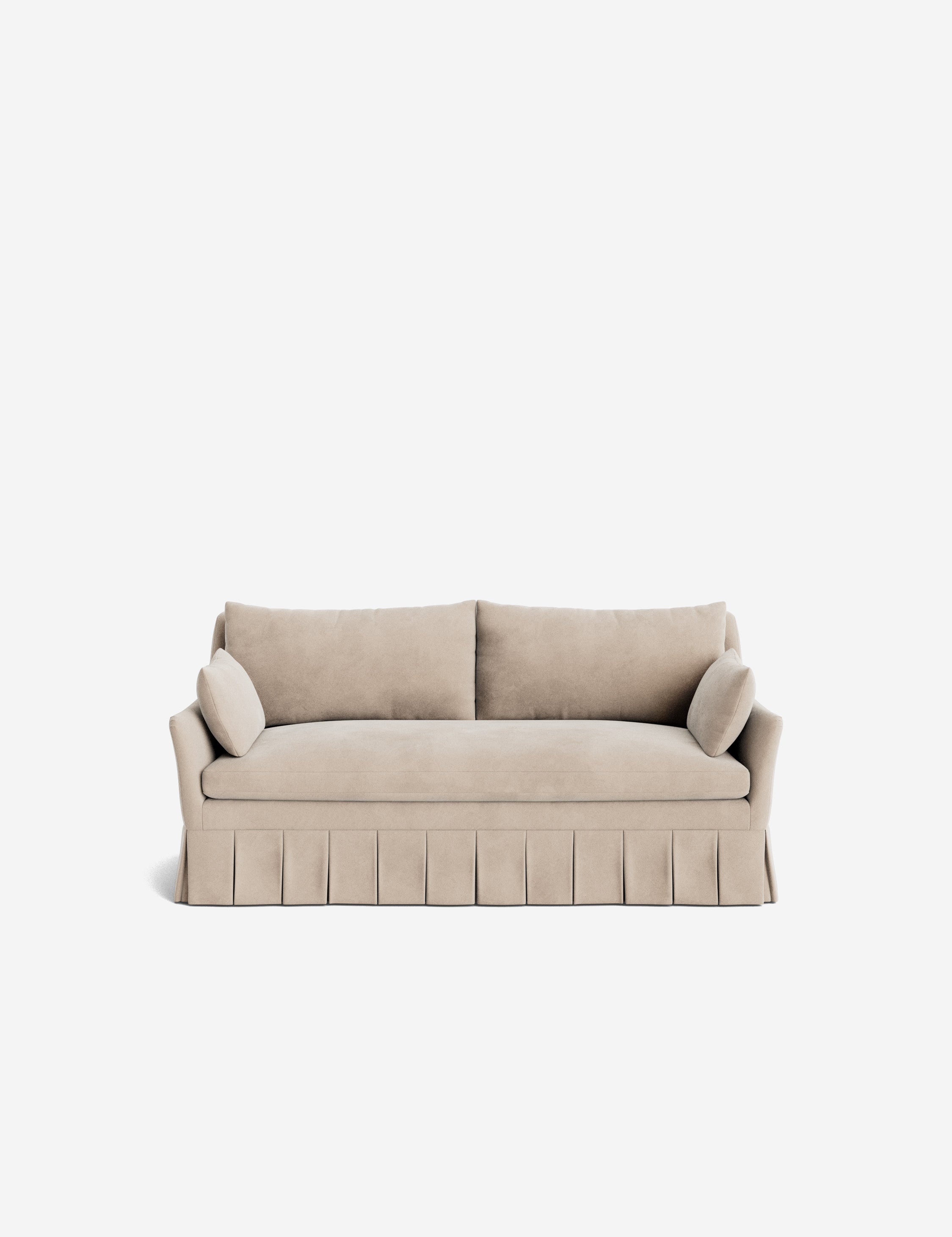 Pavona Pleated Sofa | Transitional Style, Slope-Arm Design