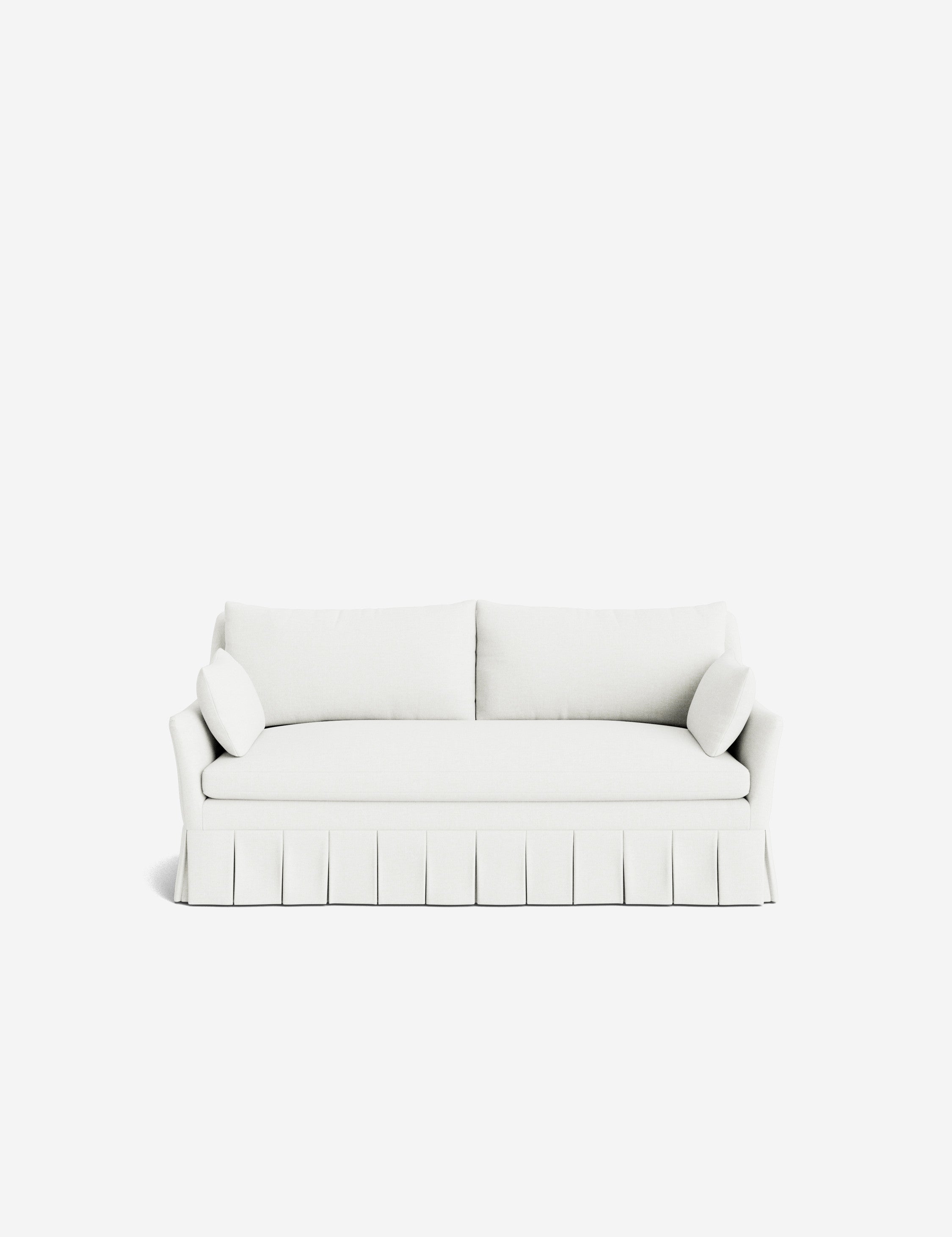 Pavona Pleated Sofa | Transitional Style, Slope-Arm Design