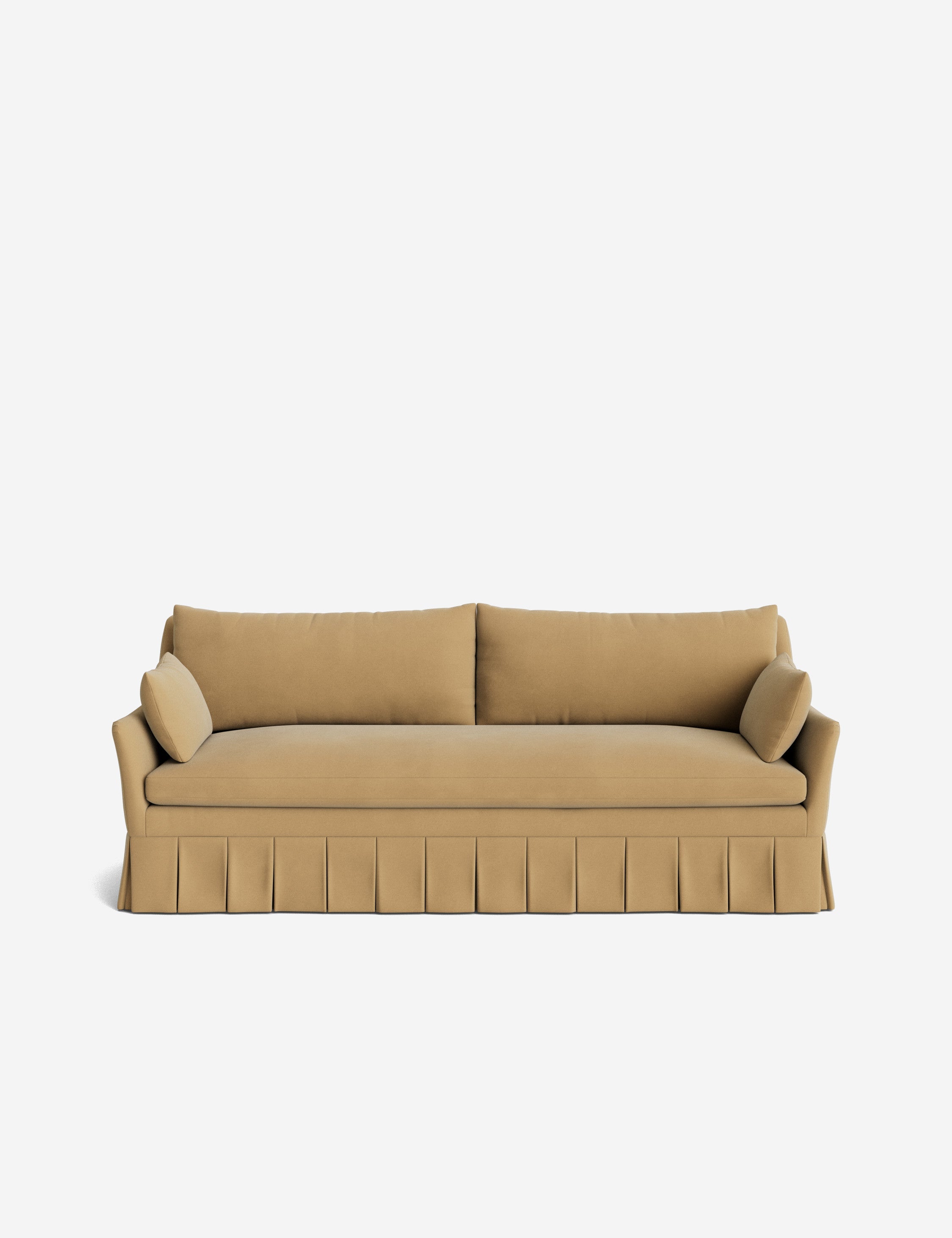Pavona Pleated Sofa | Transitional Style, Slope-Arm Design