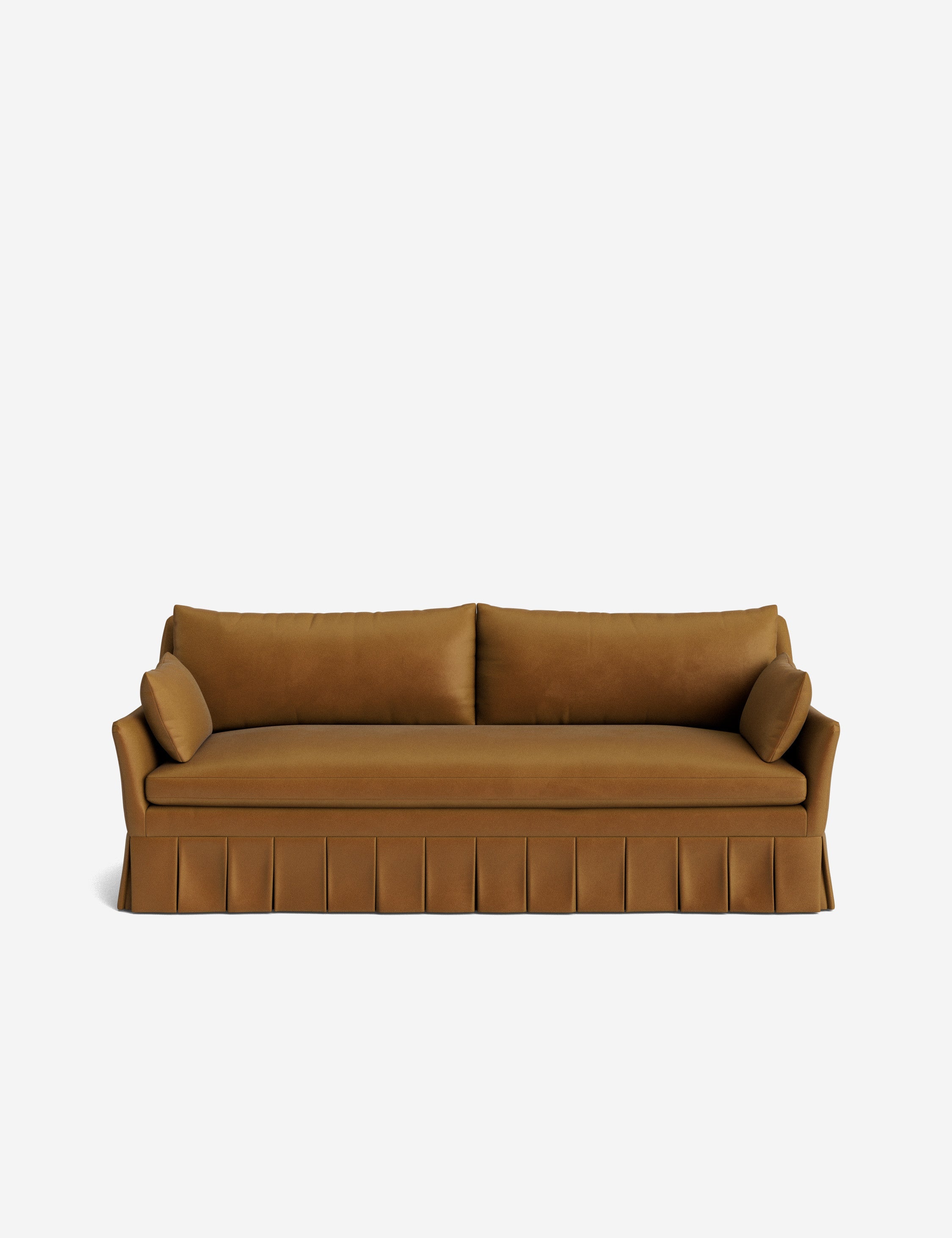 Pavona Pleated Sofa | Transitional Style, Slope-Arm Design