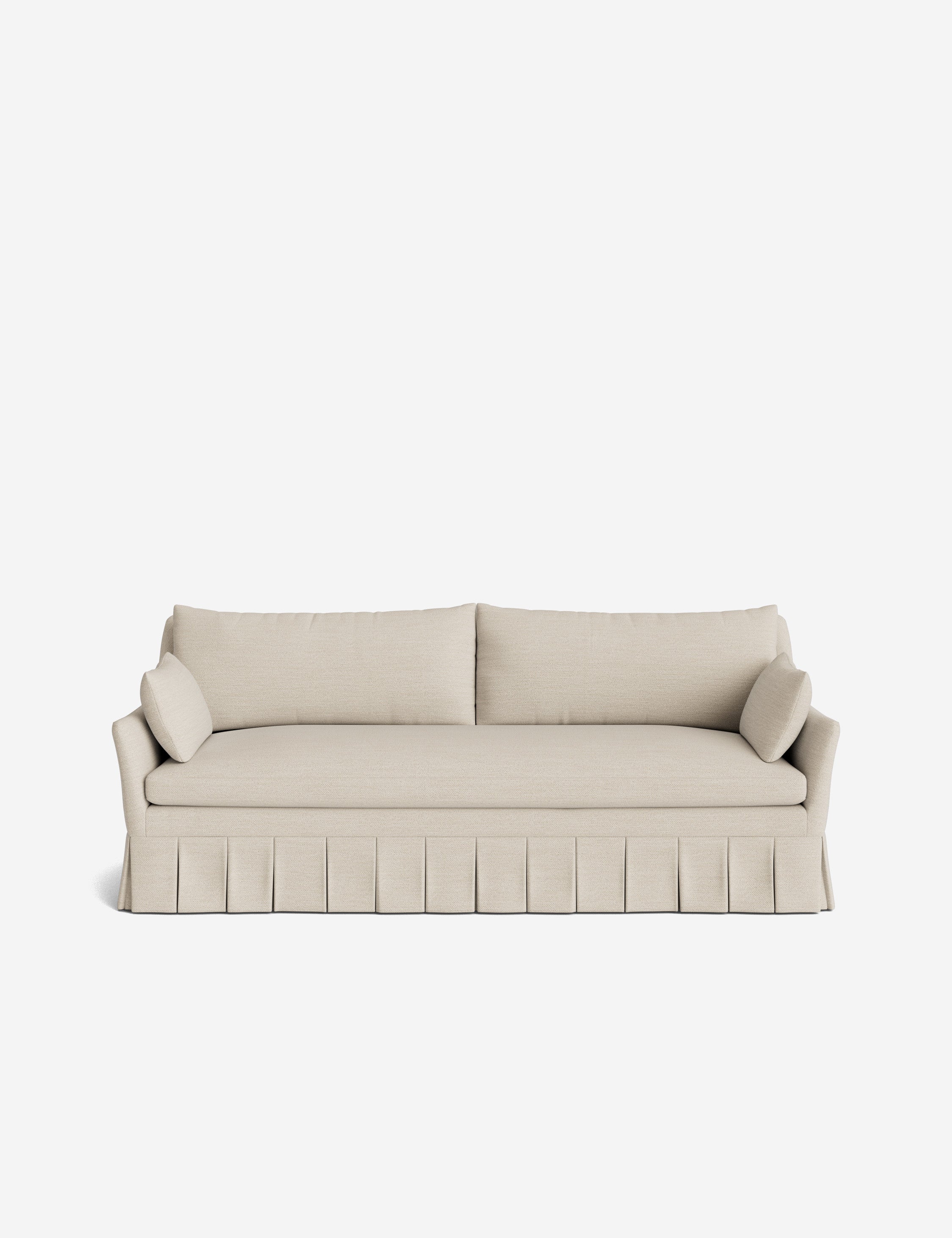 Pavona Pleated Sofa | Transitional Style, Slope-Arm Design