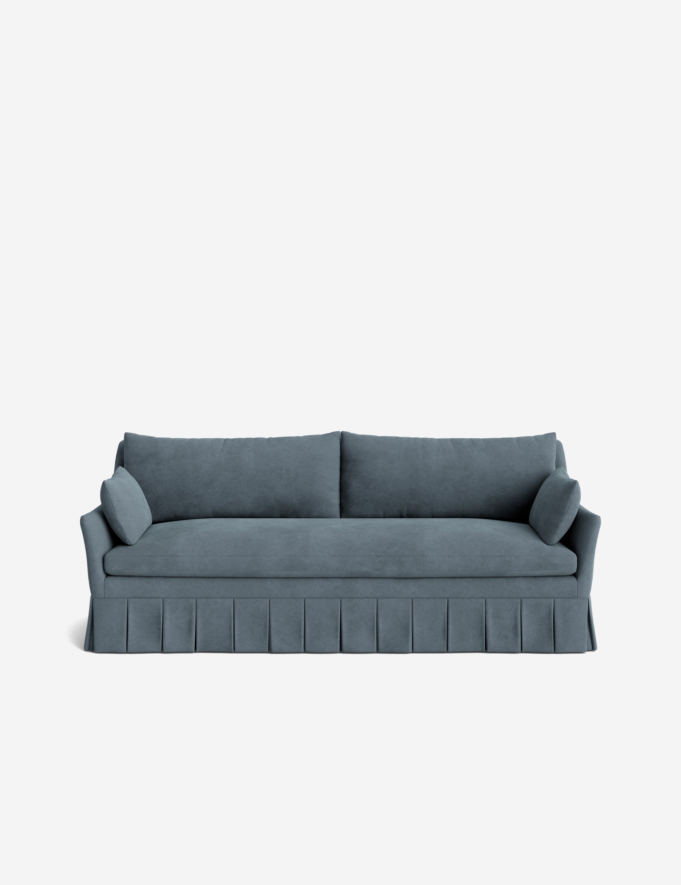 Pavona Pleated Sofa | Transitional Style, Slope-Arm Design