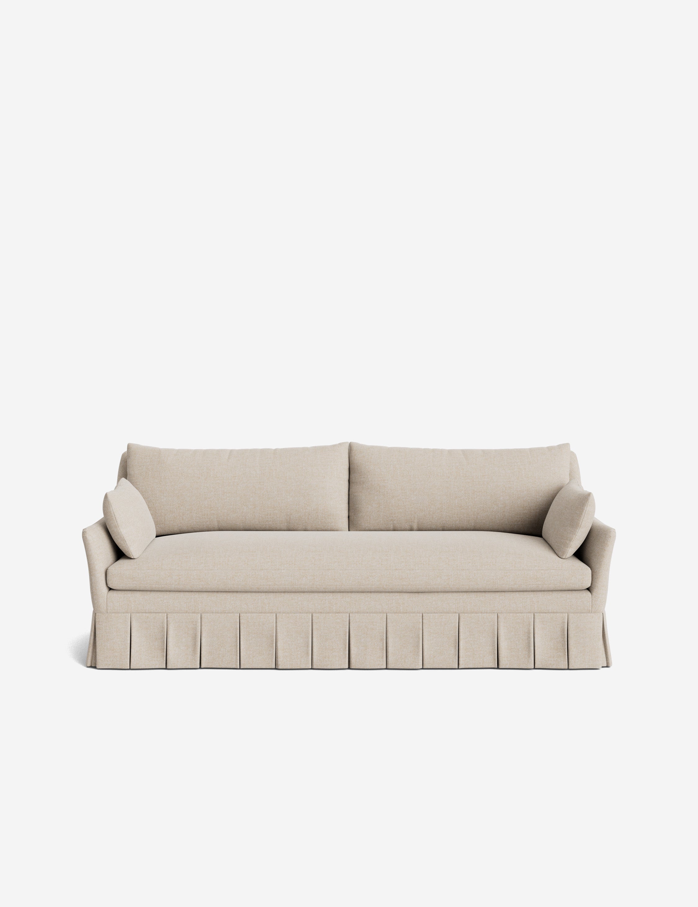 Pavona Pleated Sofa | Transitional Style, Slope-Arm Design
