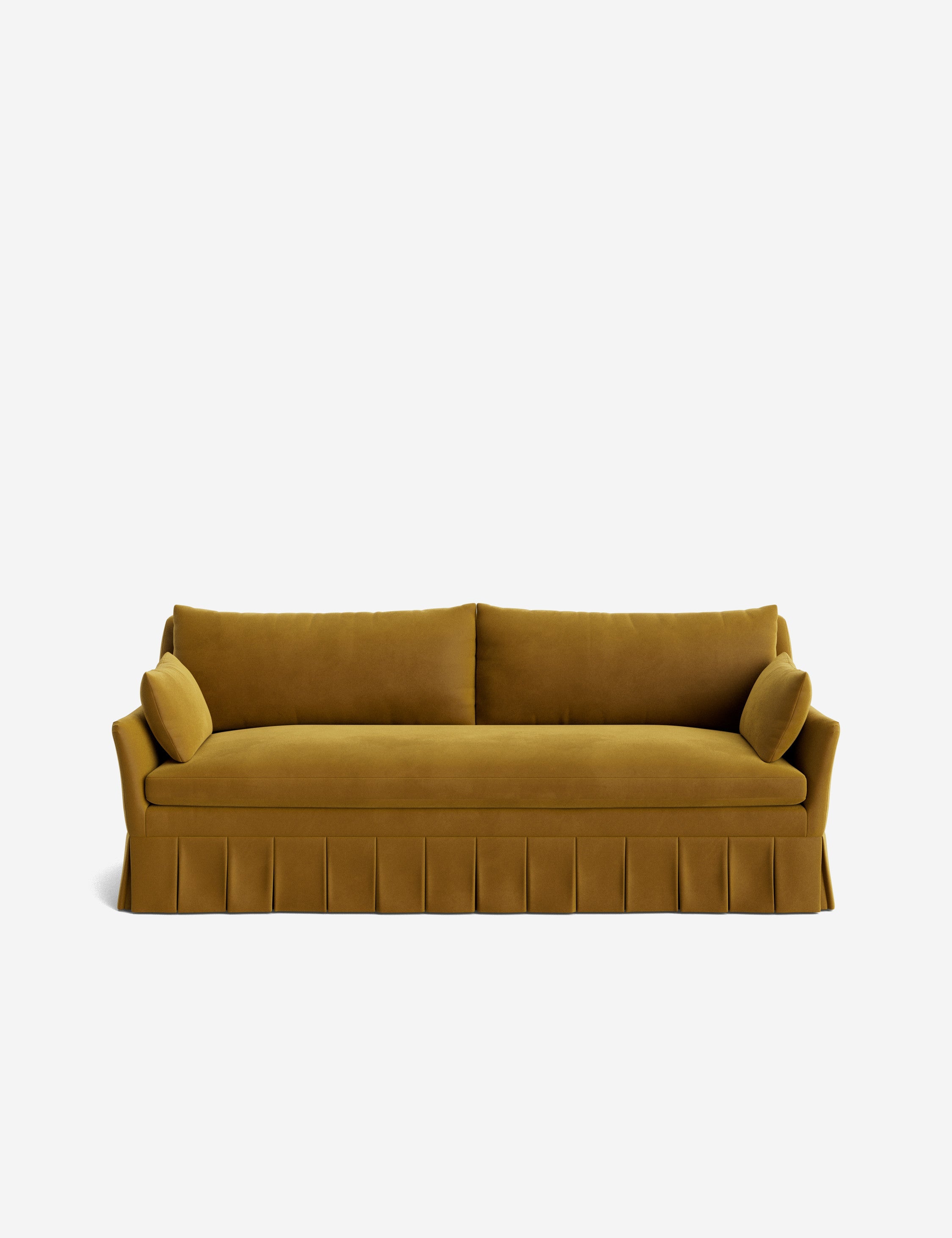 Pavona Pleated Sofa | Transitional Style, Slope-Arm Design