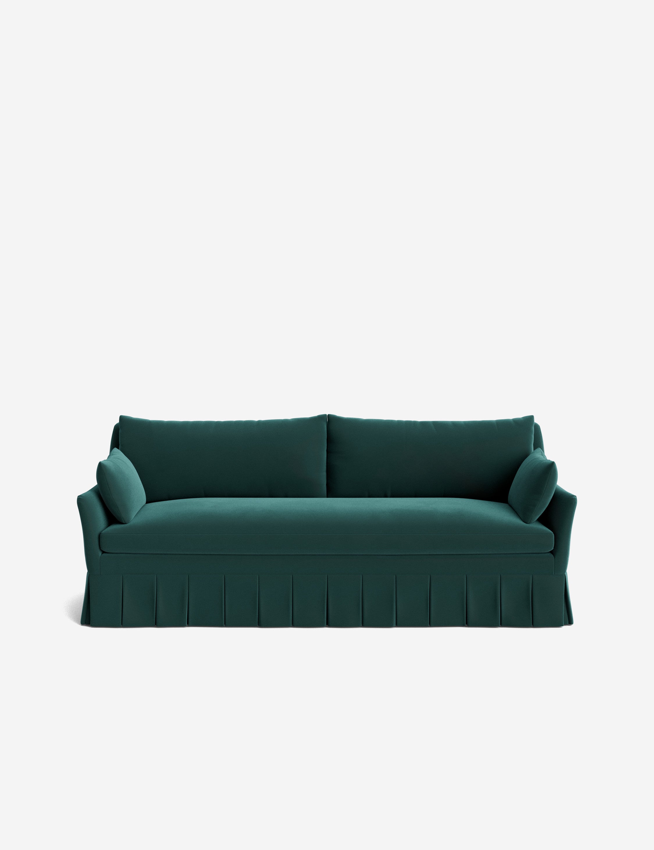 Pavona Pleated Sofa | Transitional Style, Slope-Arm Design