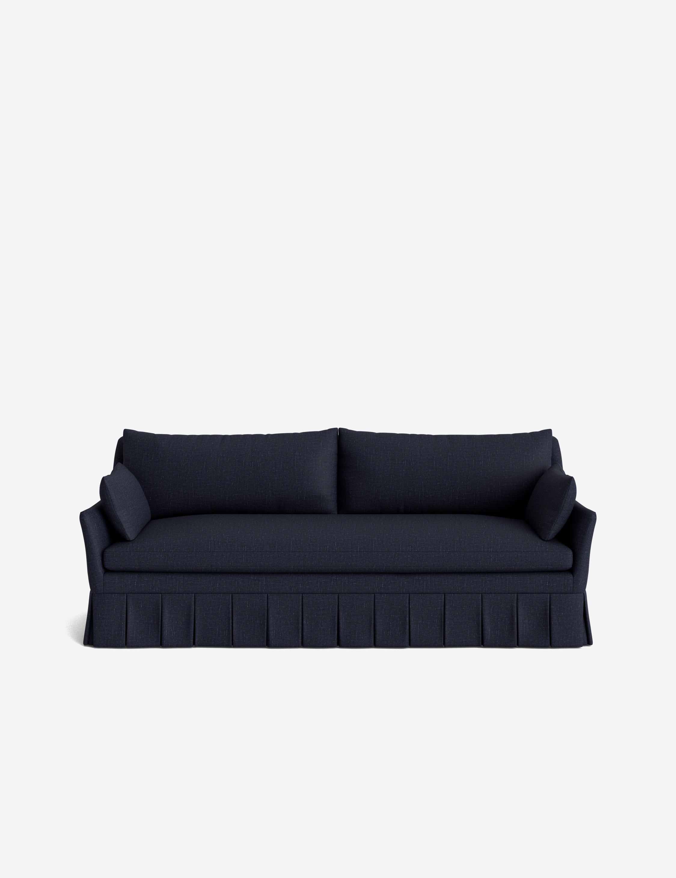 Pavona Pleated Sofa | Transitional Style, Slope-Arm Design