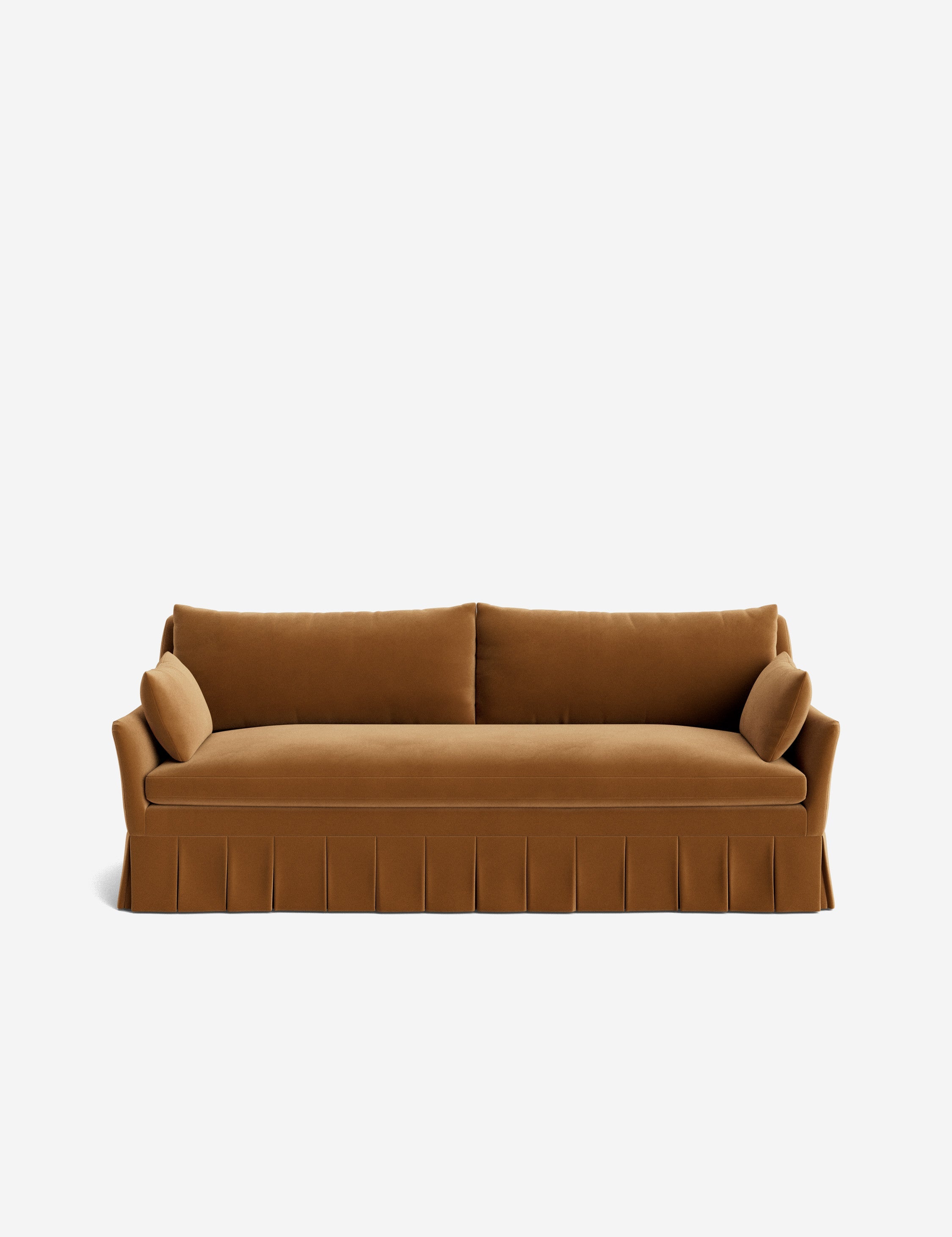 Pavona Pleated Sofa | Transitional Style, Slope-Arm Design