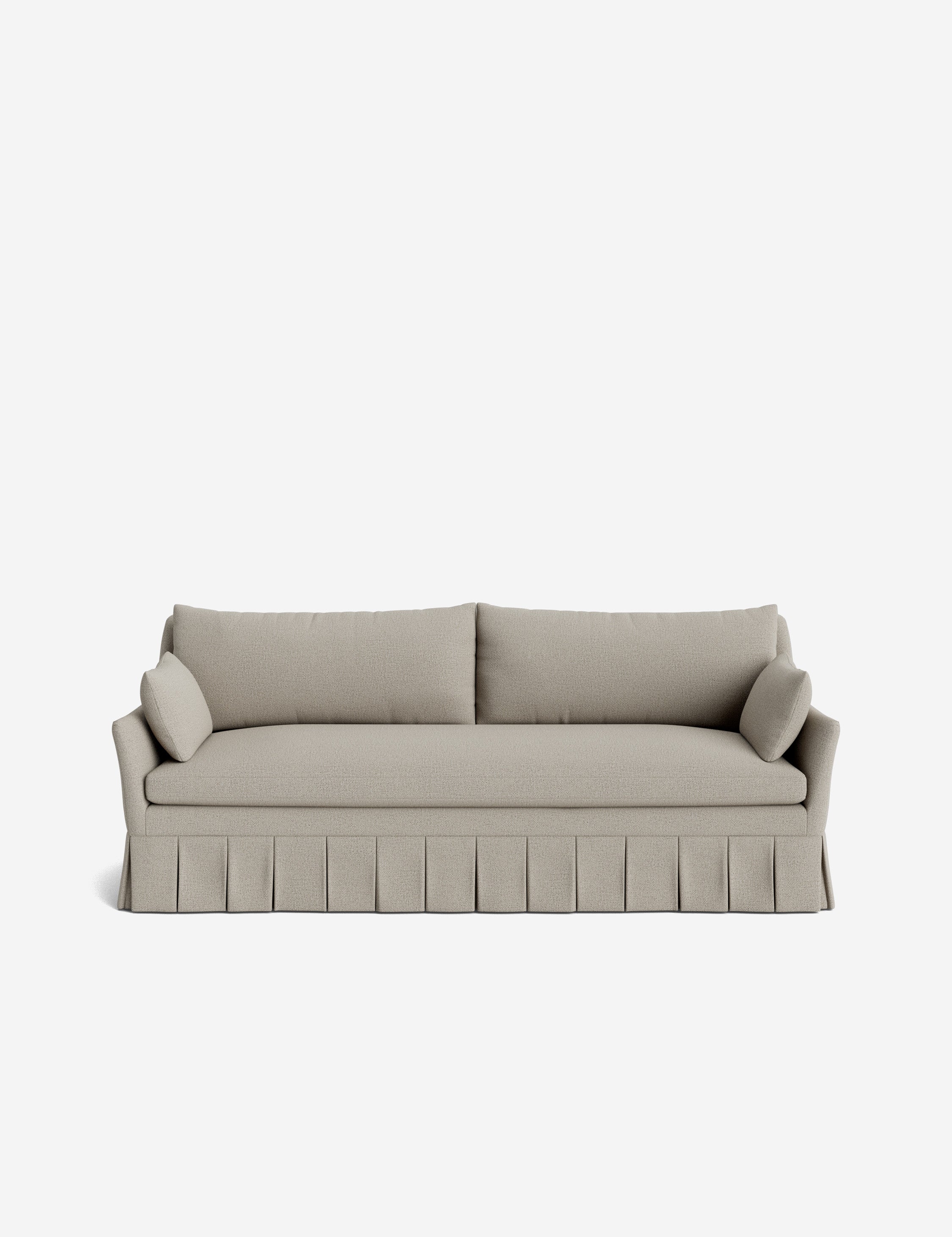 Pavona Pleated Sofa | Transitional Style, Slope-Arm Design