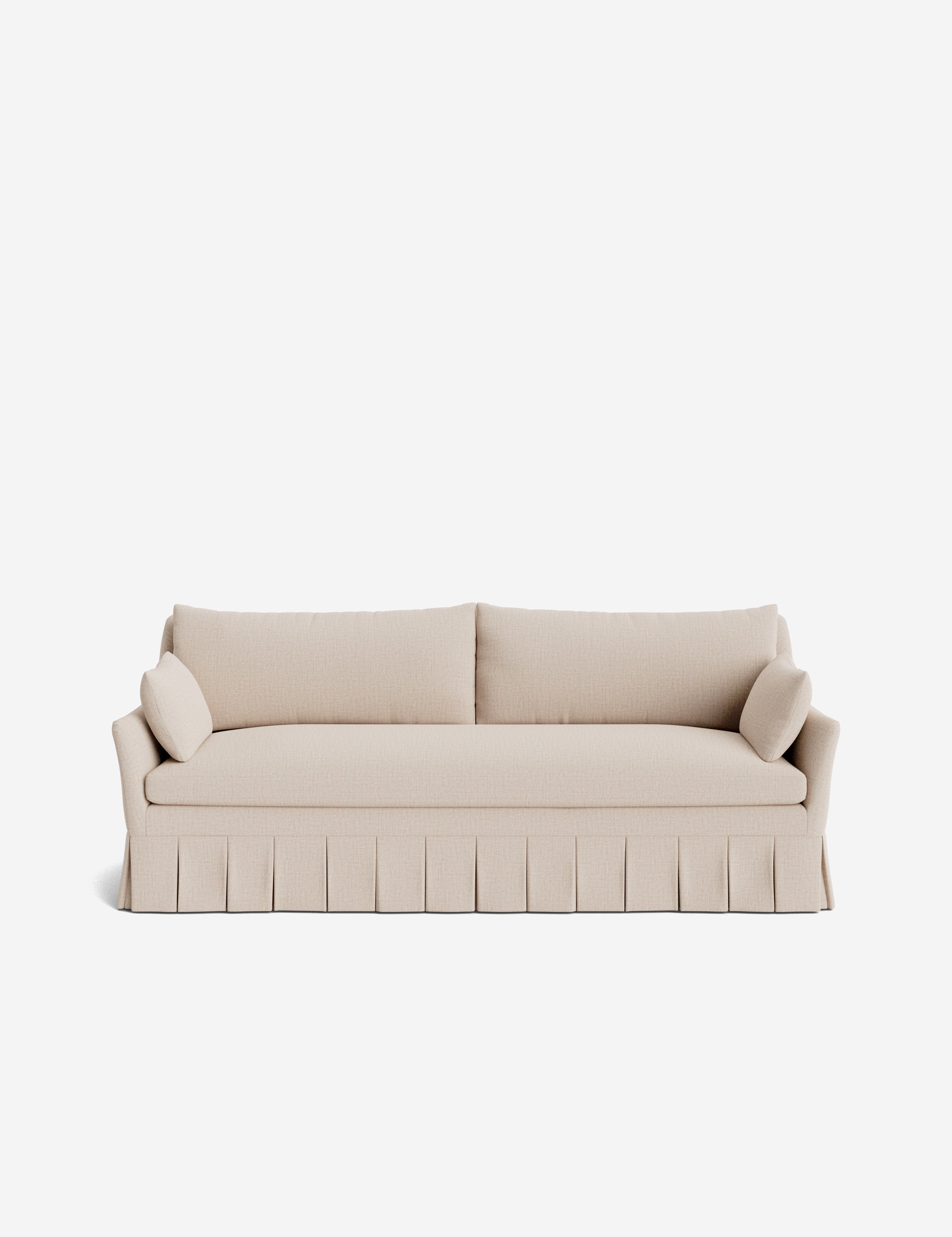 Pavona Pleated Sofa | Transitional Style, Slope-Arm Design