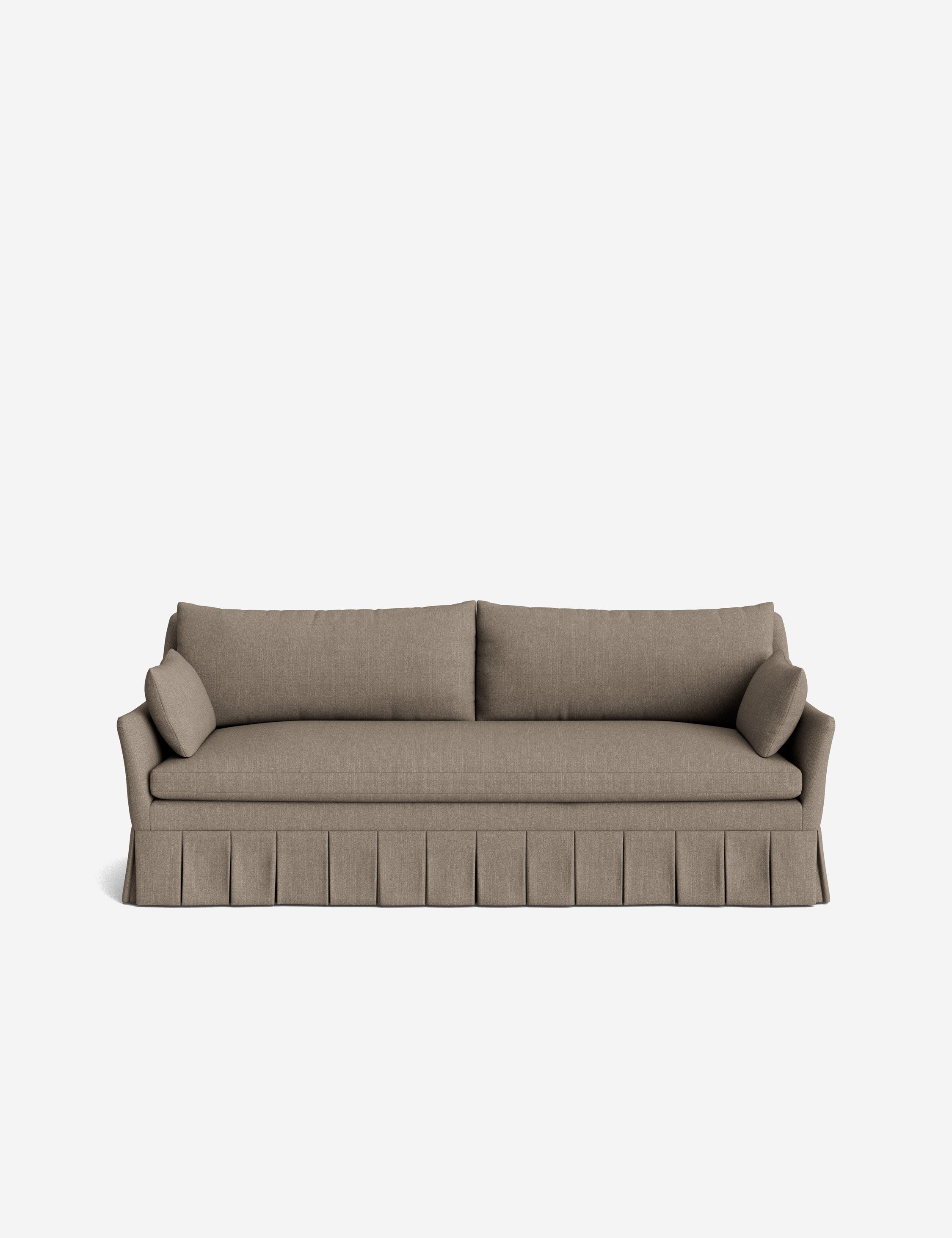 Pavona Pleated Sofa | Transitional Style, Slope-Arm Design