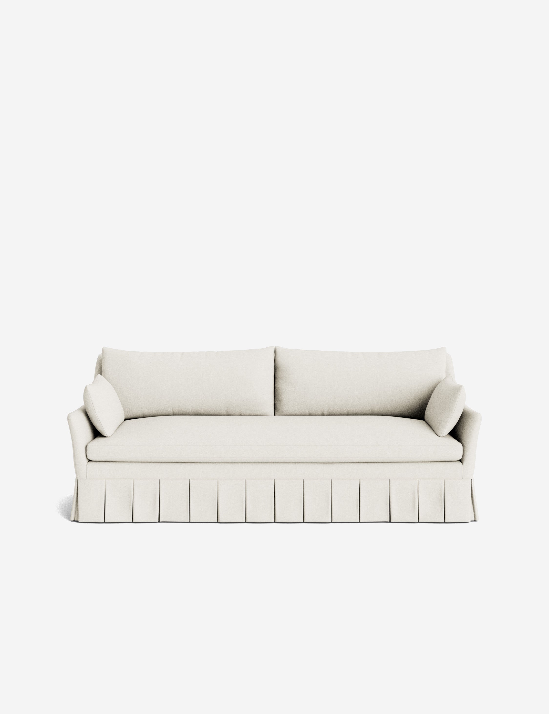 Pavona Pleated Sofa | Transitional Style, Slope-Arm Design