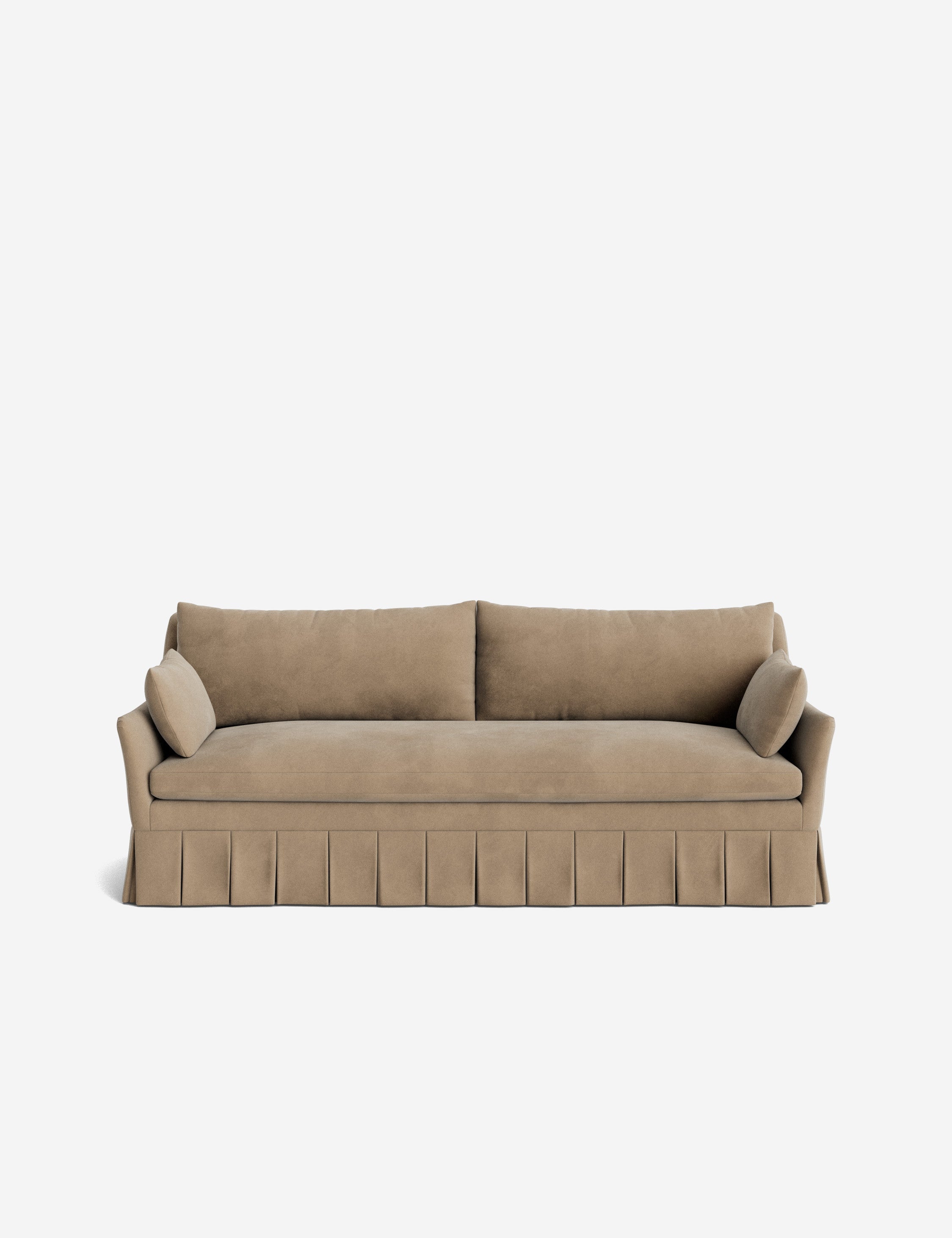 Pavona Pleated Sofa | Transitional Style, Slope-Arm Design