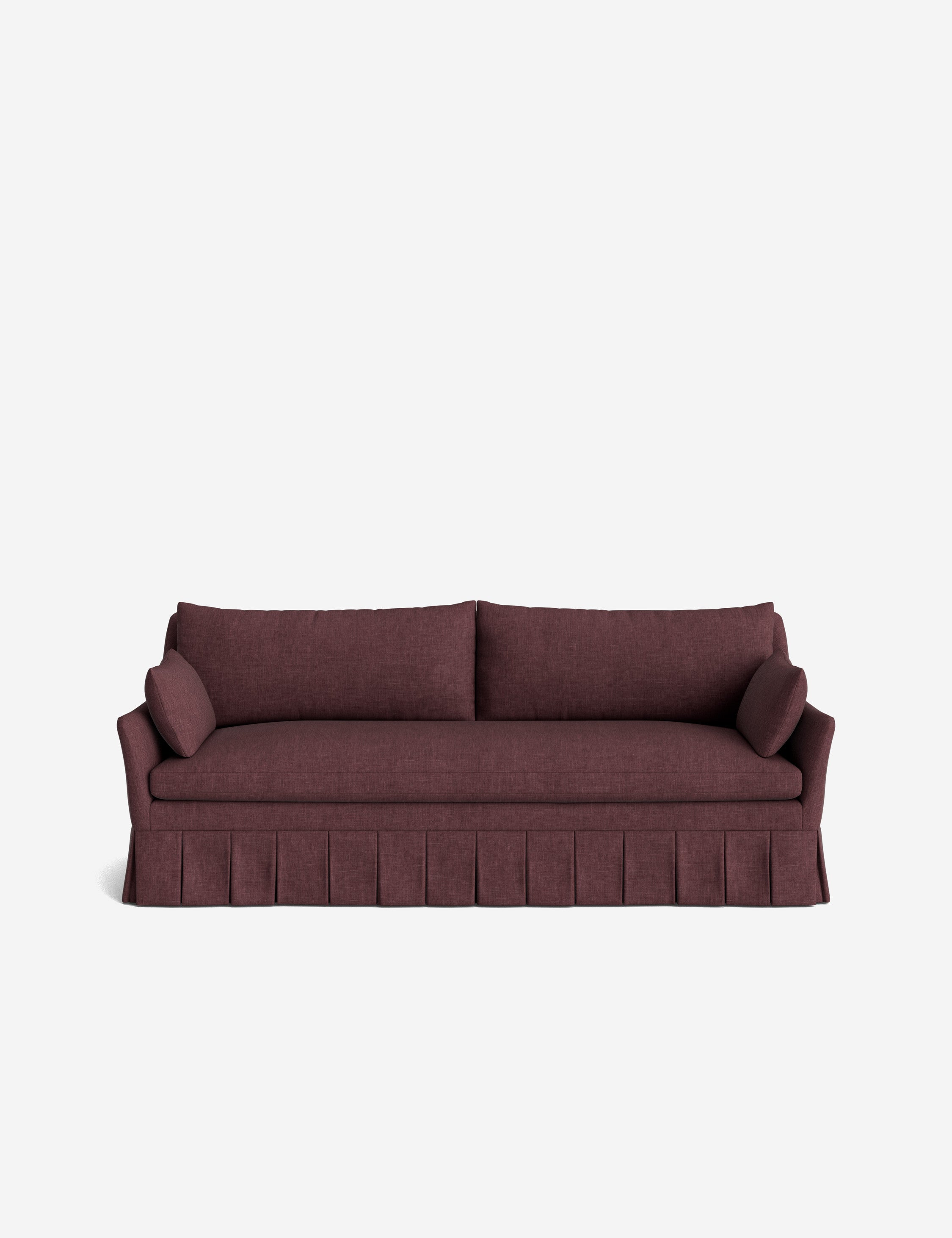 Pavona Pleated Sofa | Transitional Style, Slope-Arm Design