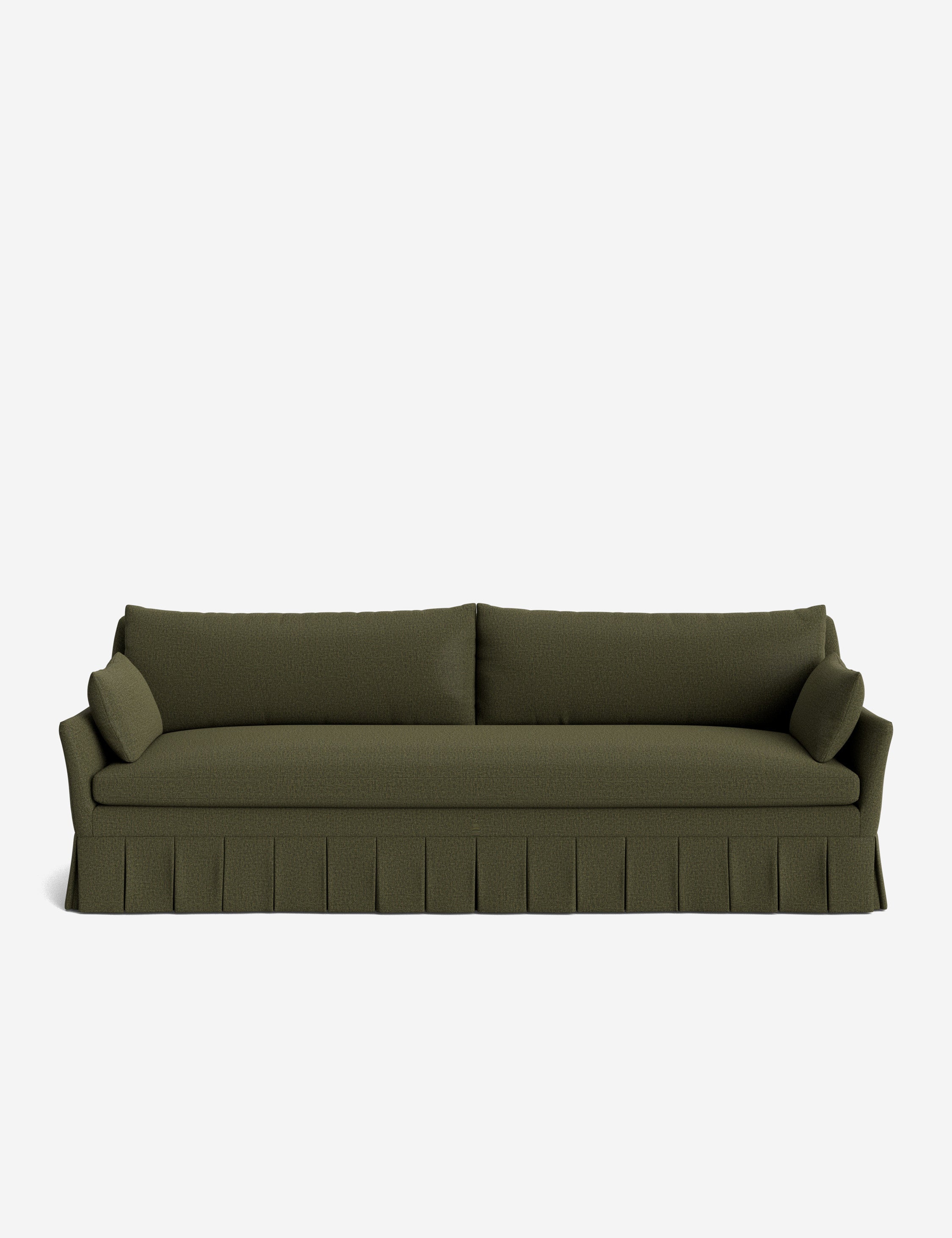 Pavona Pleated Sofa | Transitional Style, Slope-Arm Design