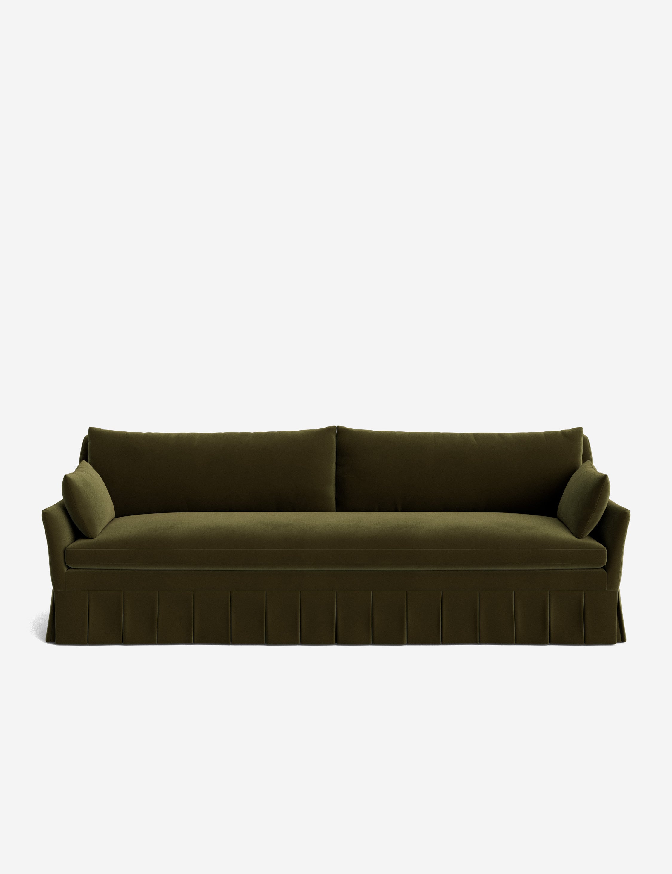 Pavona Pleated Sofa | Transitional Style, Slope-Arm Design