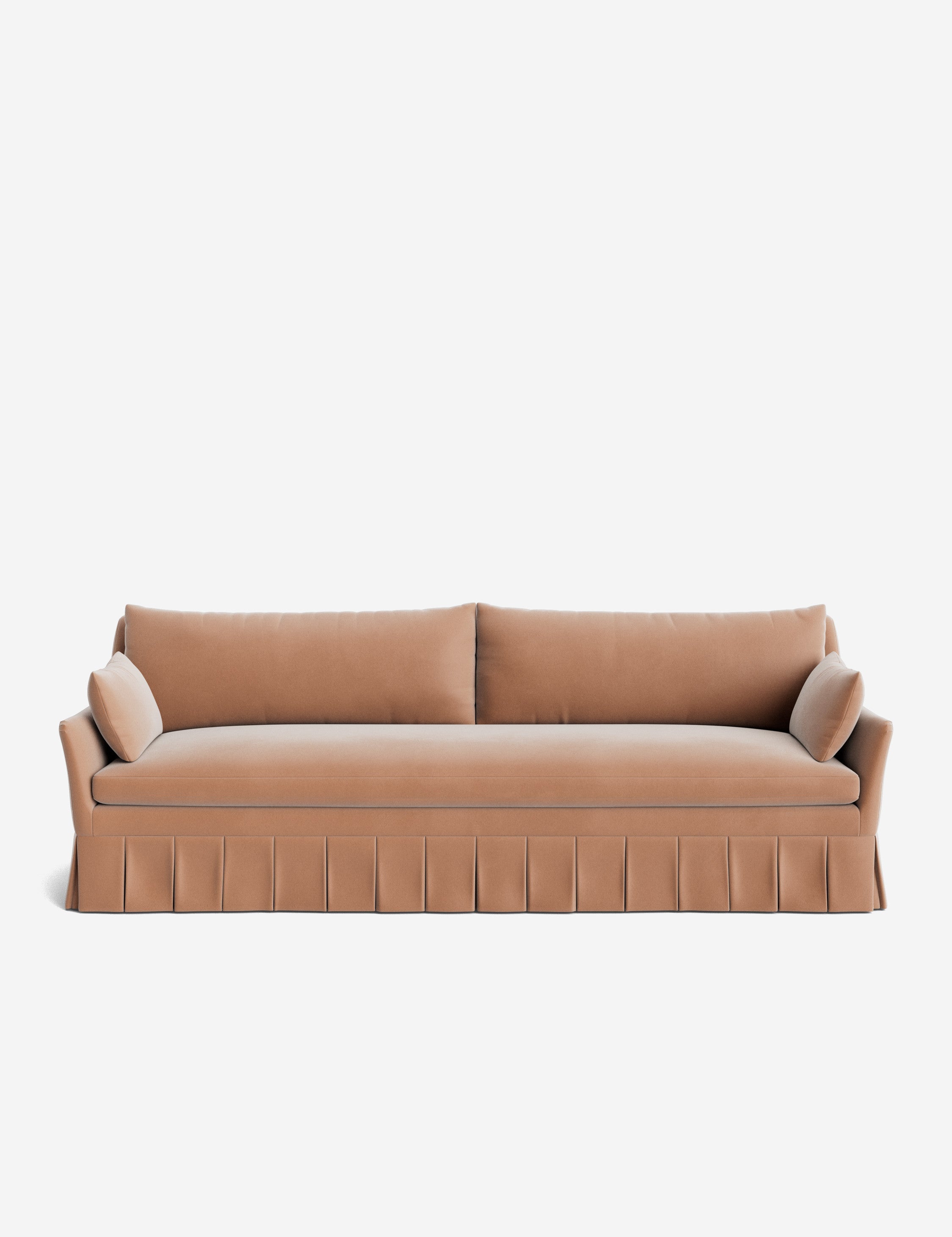 Pavona Pleated Sofa | Transitional Style, Slope-Arm Design