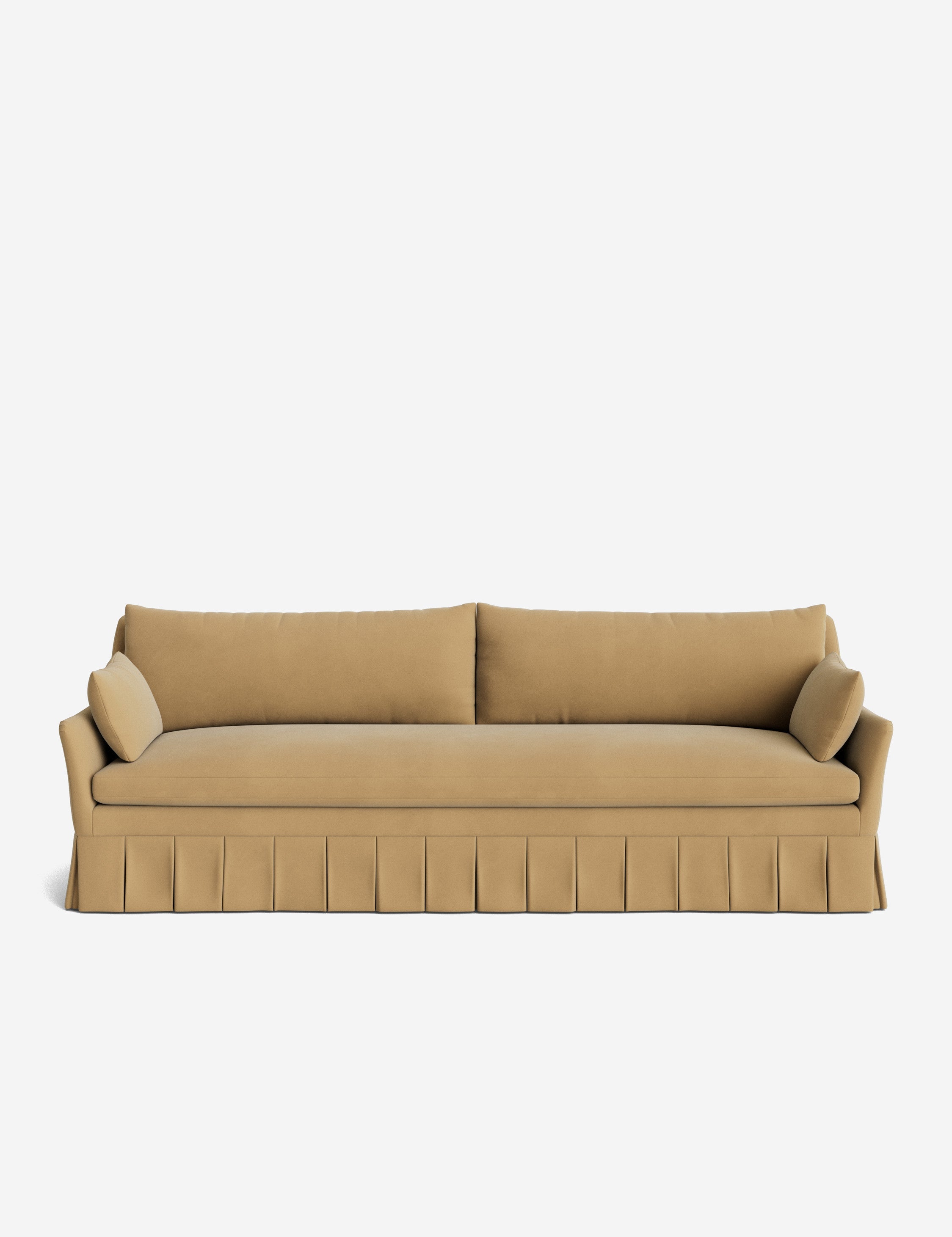 Pavona Pleated Sofa | Transitional Style, Slope-Arm Design
