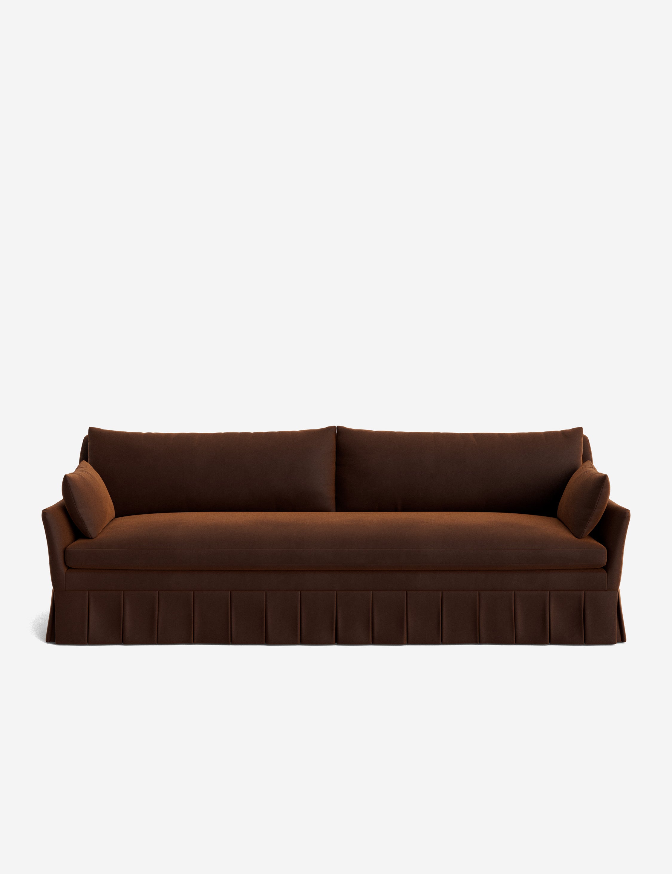 Pavona Pleated Sofa | Transitional Style, Slope-Arm Design