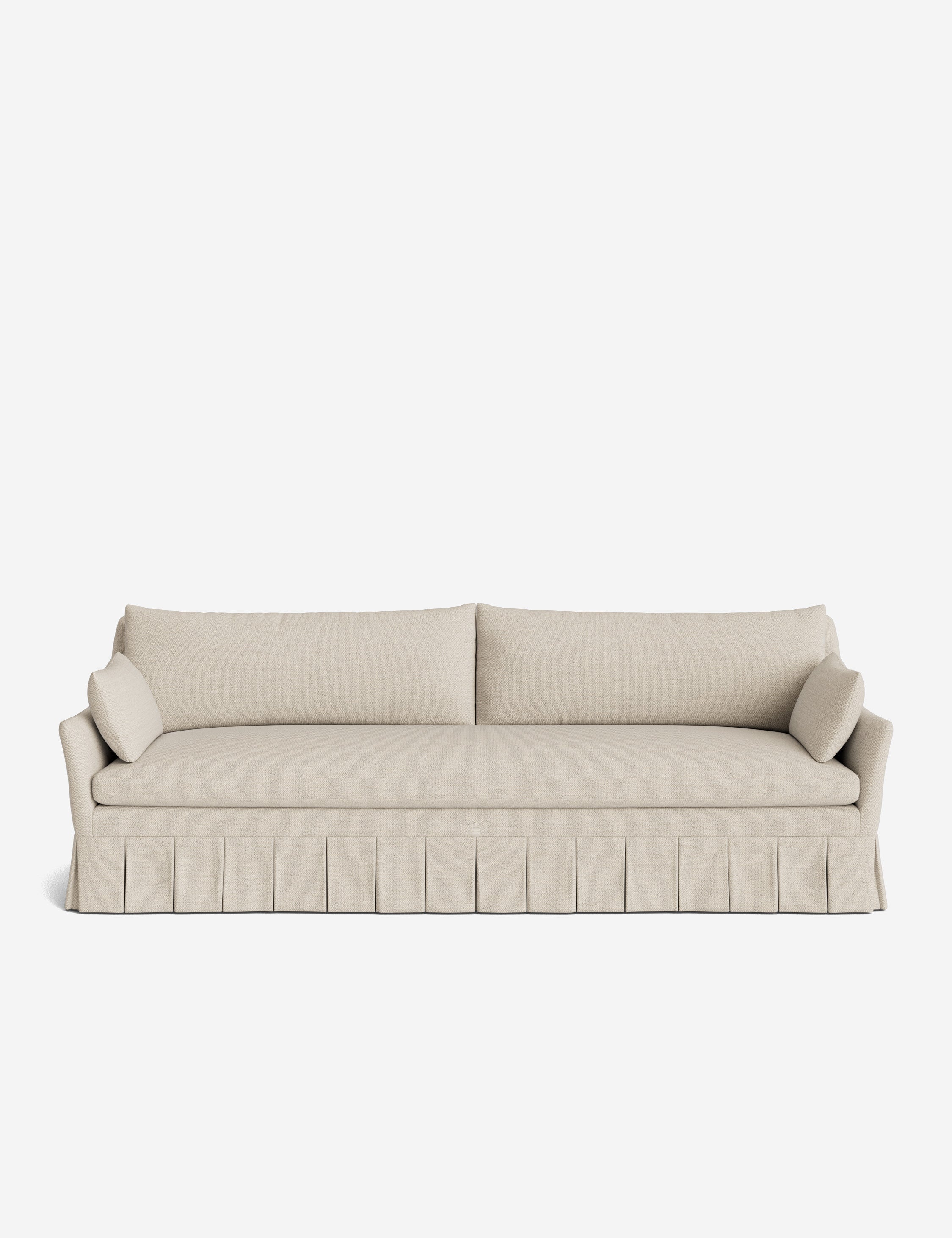 Pavona Pleated Sofa | Transitional Style, Slope-Arm Design