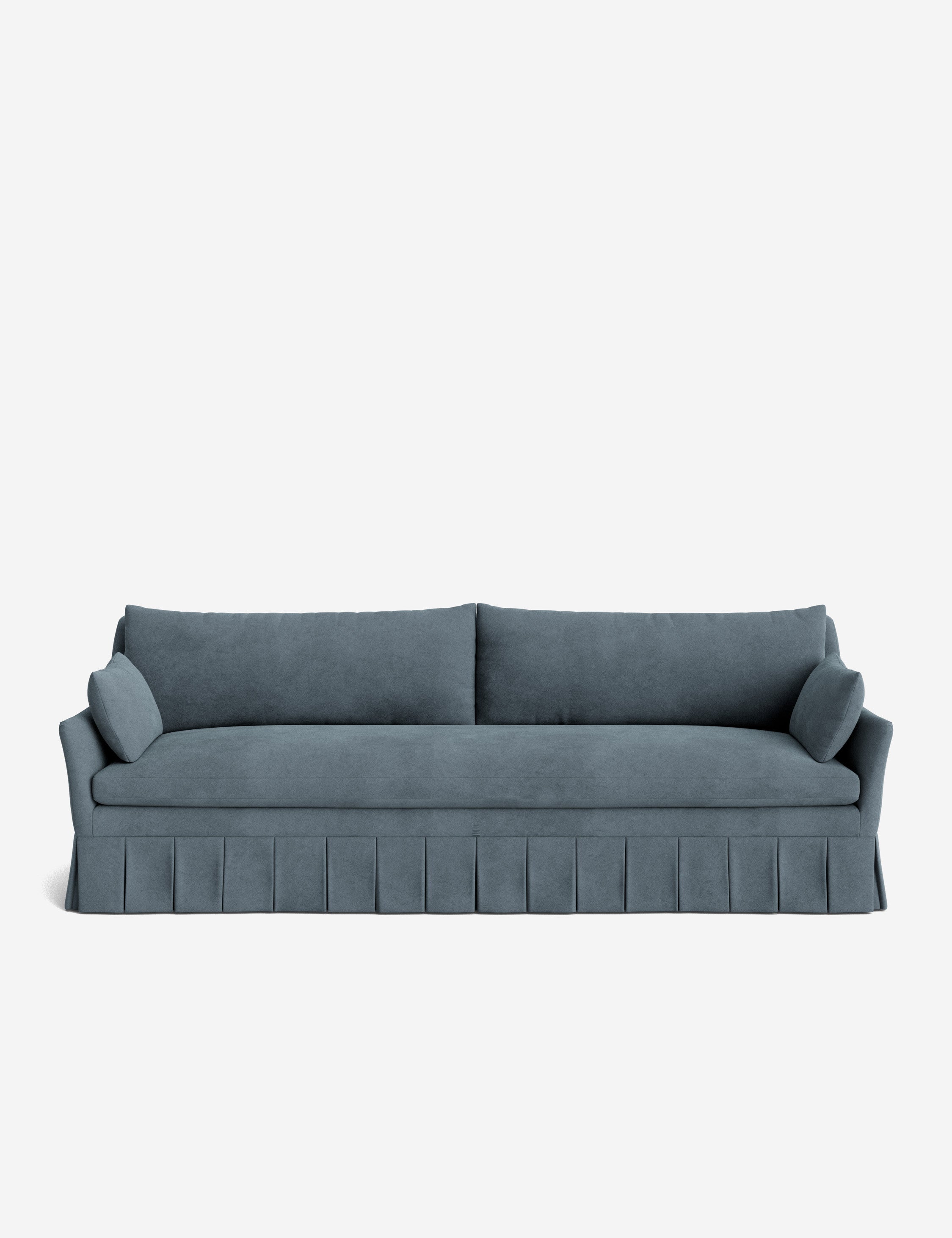 Pavona Pleated Sofa | Transitional Style, Slope-Arm Design