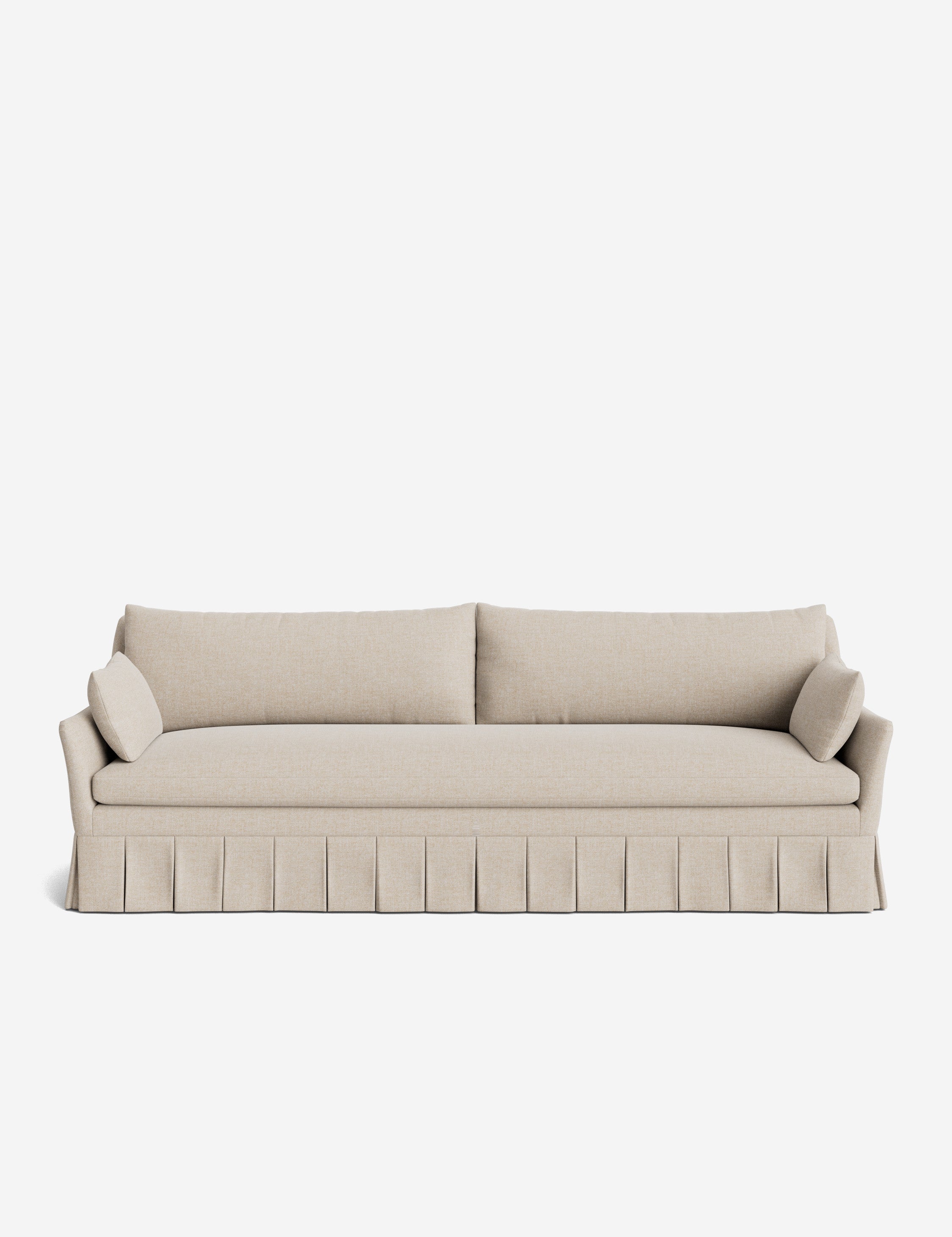Pavona Pleated Sofa | Transitional Style, Slope-Arm Design