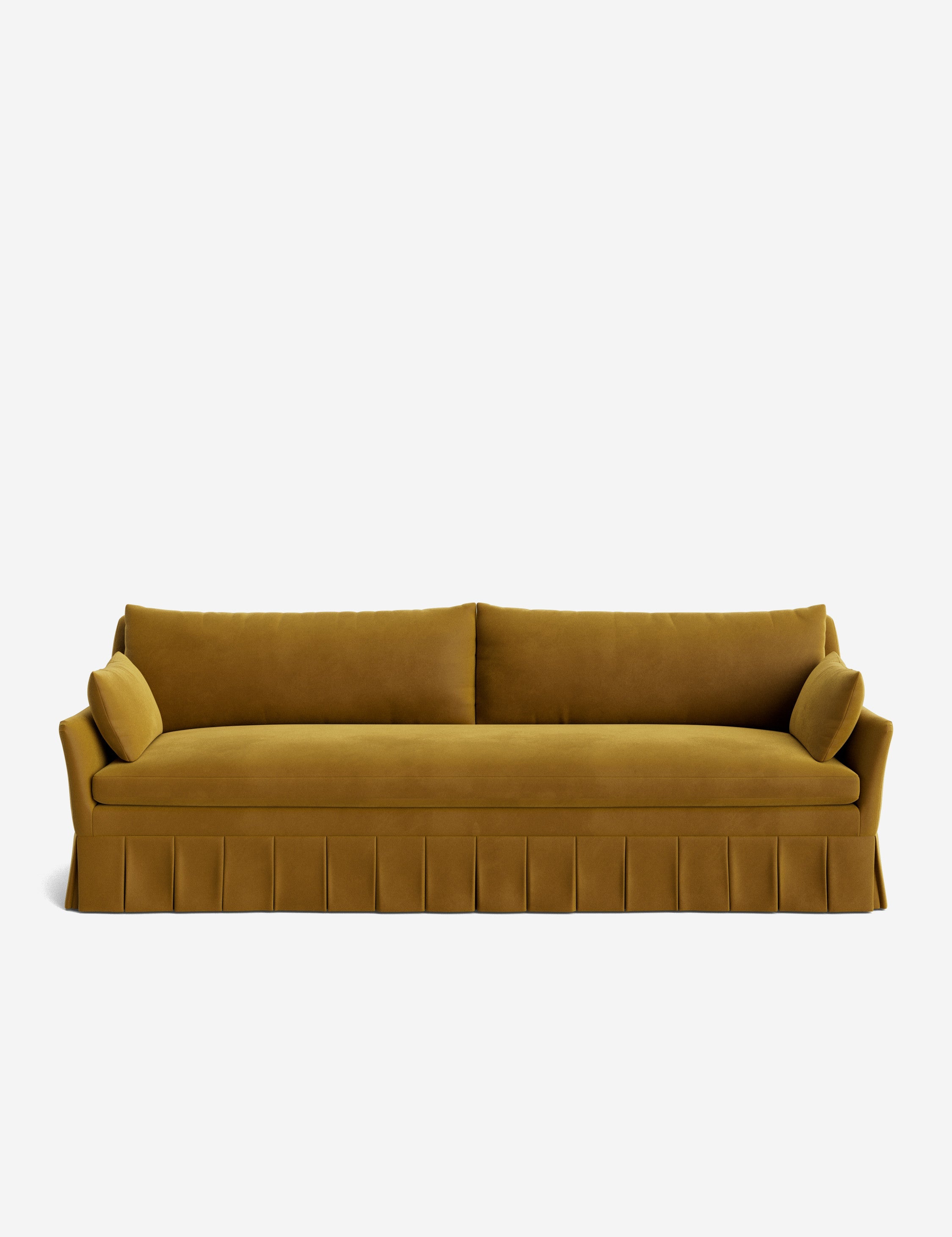 Pavona Pleated Sofa | Transitional Style, Slope-Arm Design