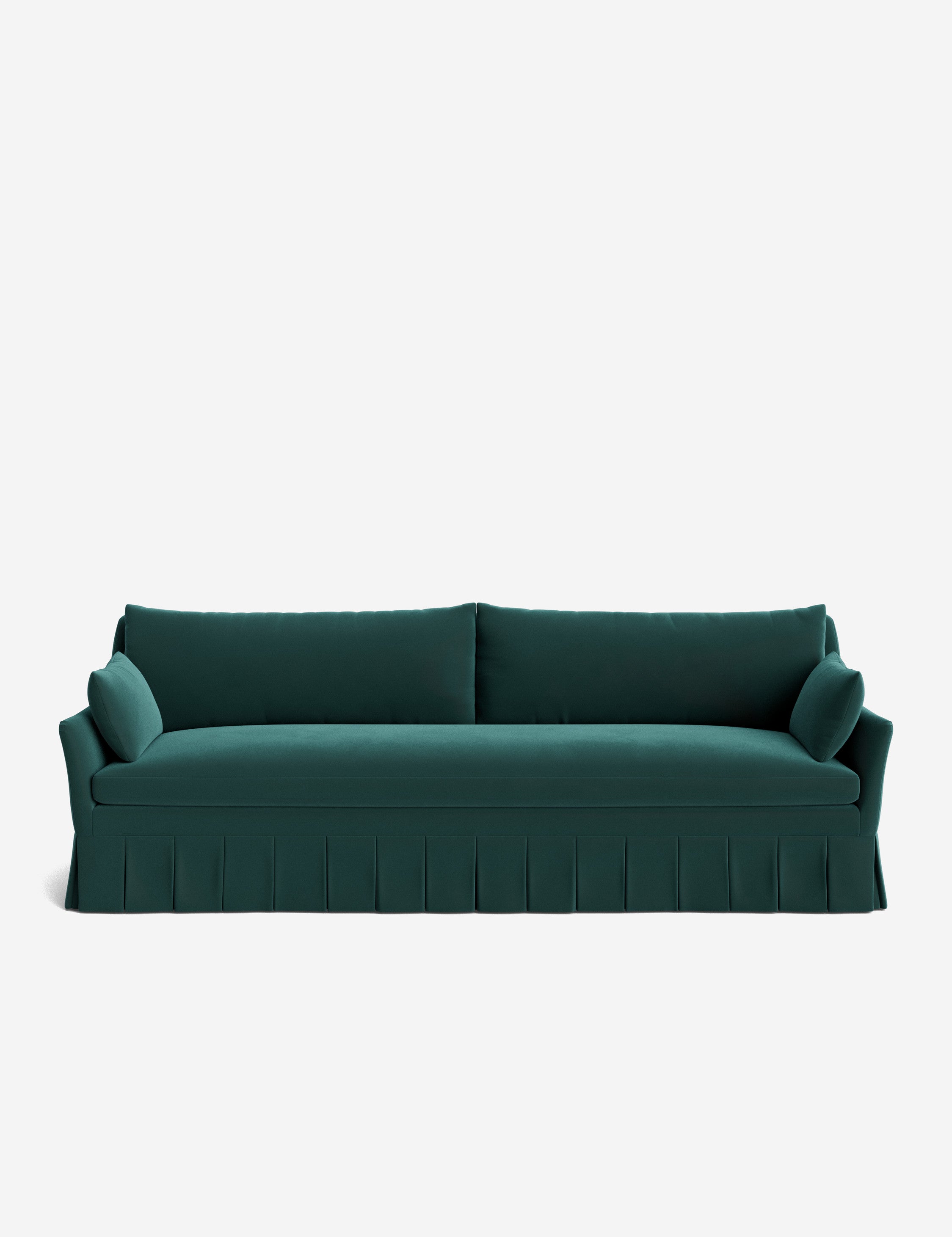 Pavona Pleated Sofa | Transitional Style, Slope-Arm Design