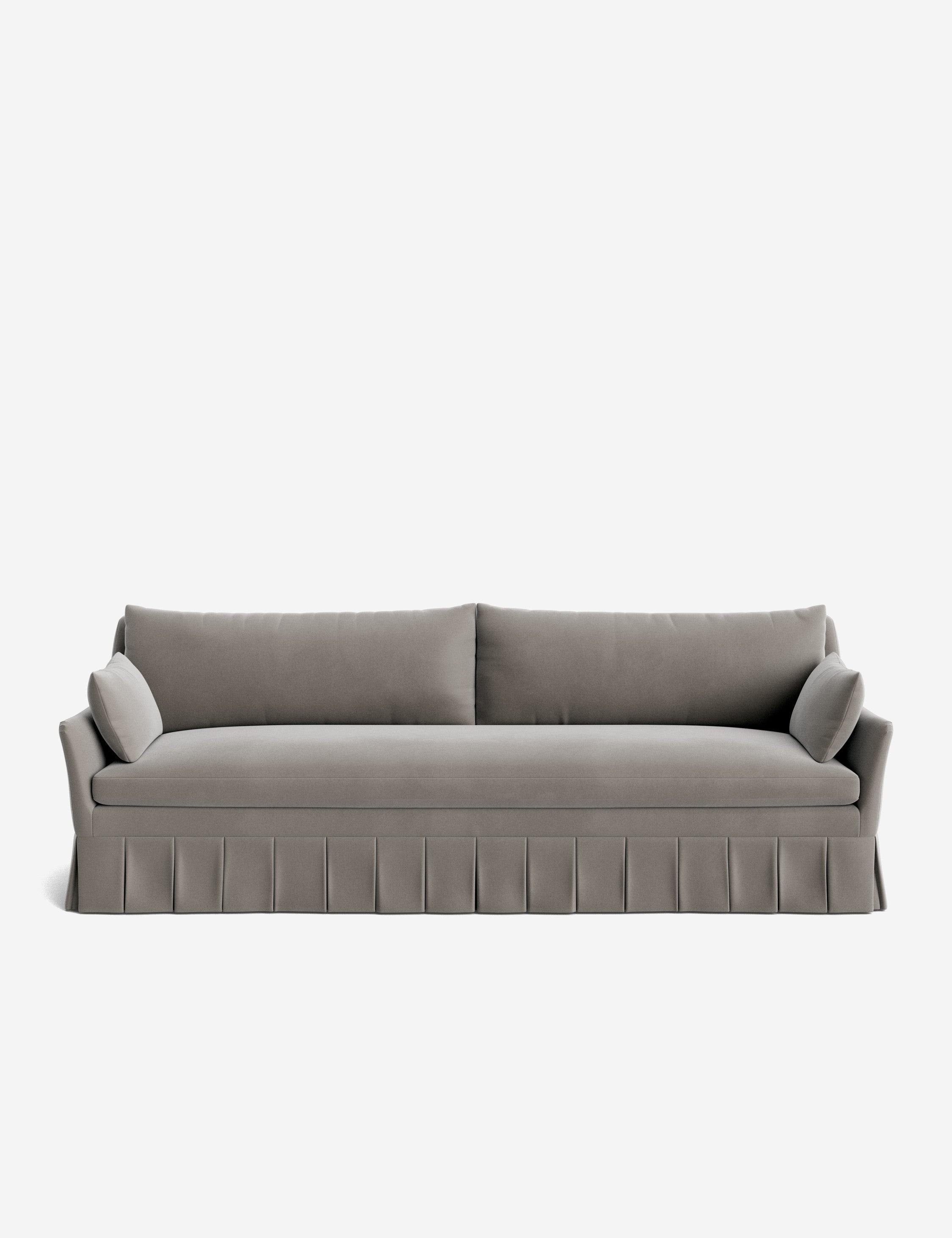 Pavona Pleated Sofa | Transitional Style, Slope-Arm Design