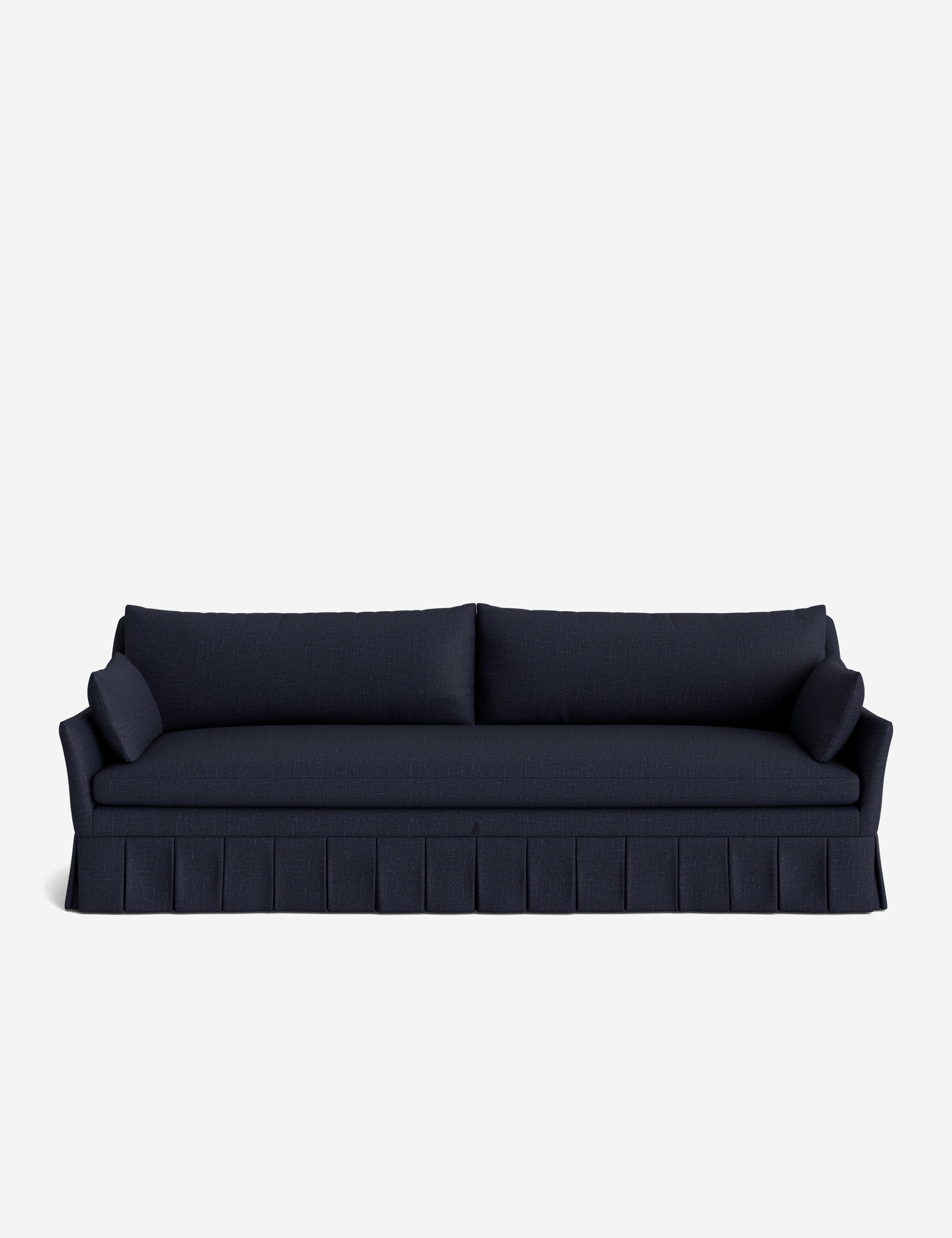 Pavona Pleated Sofa | Transitional Style, Slope-Arm Design