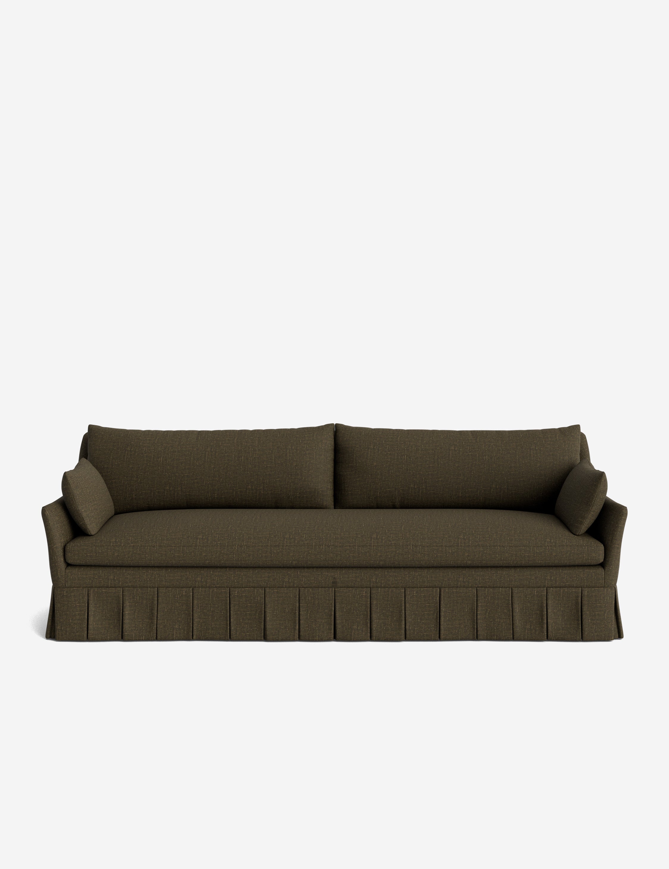 Pavona Pleated Sofa | Transitional Style, Slope-Arm Design