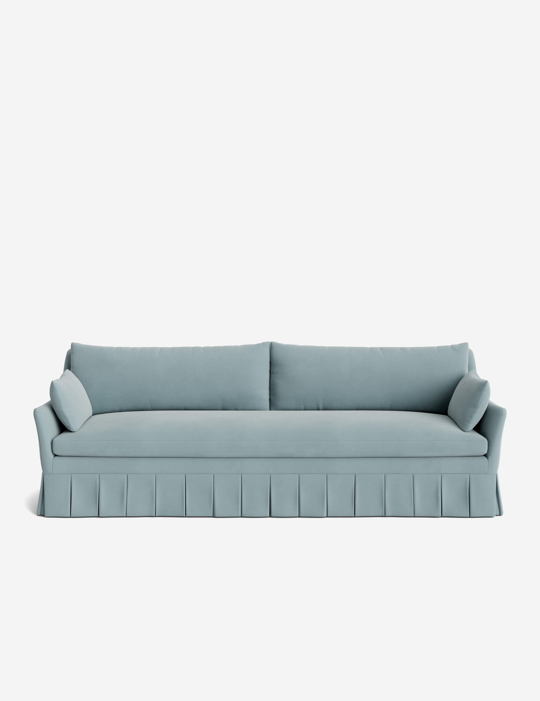 Pavona Pleated Sofa | Transitional Style, Slope-Arm Design