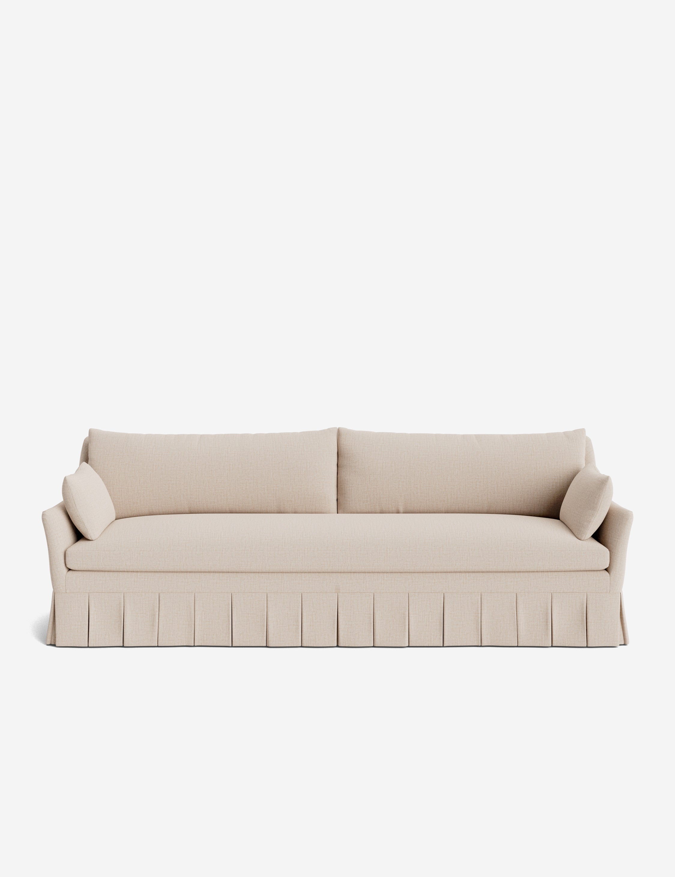 Pavona Pleated Sofa | Transitional Style, Slope-Arm Design
