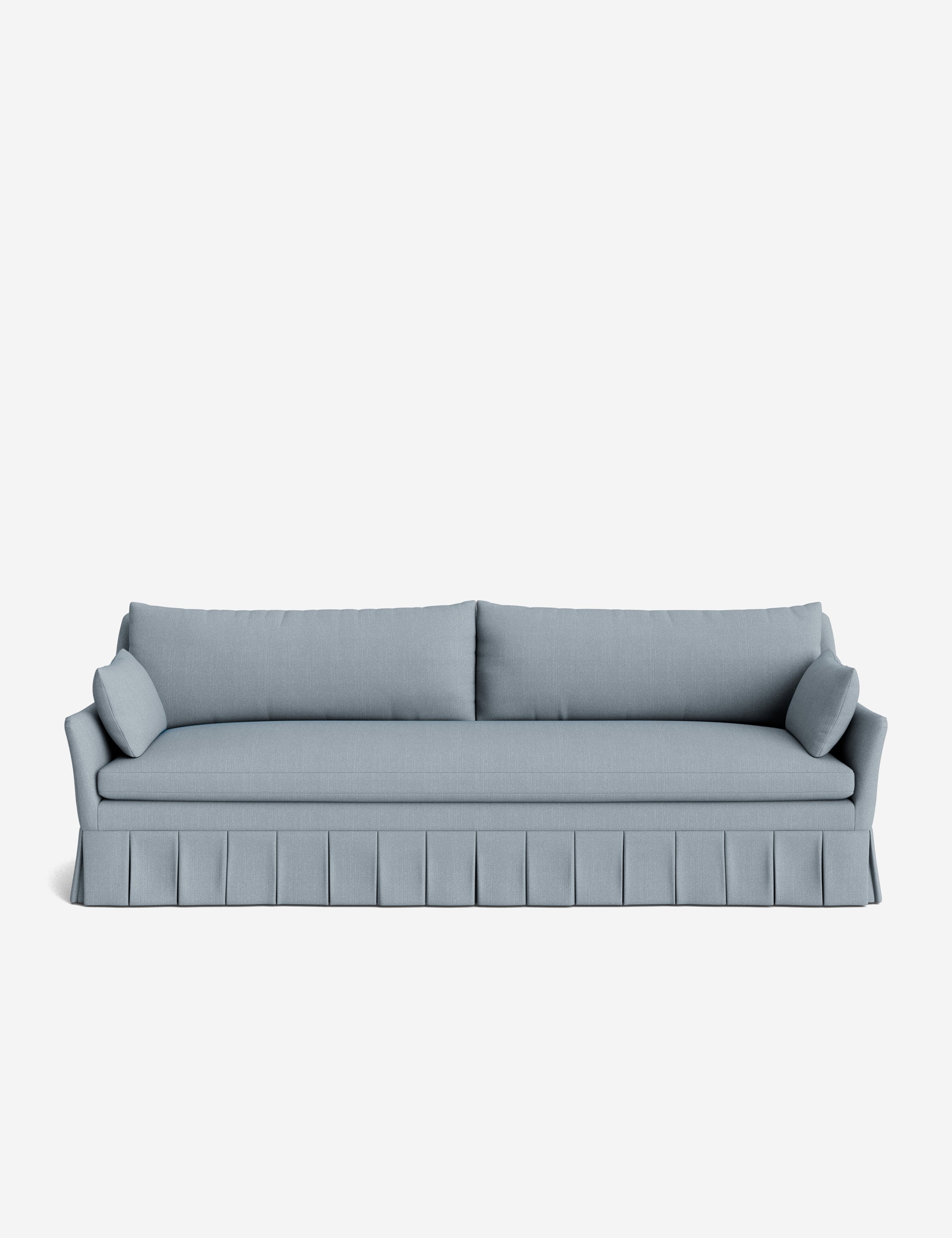 Pavona Pleated Sofa | Transitional Style, Slope-Arm Design