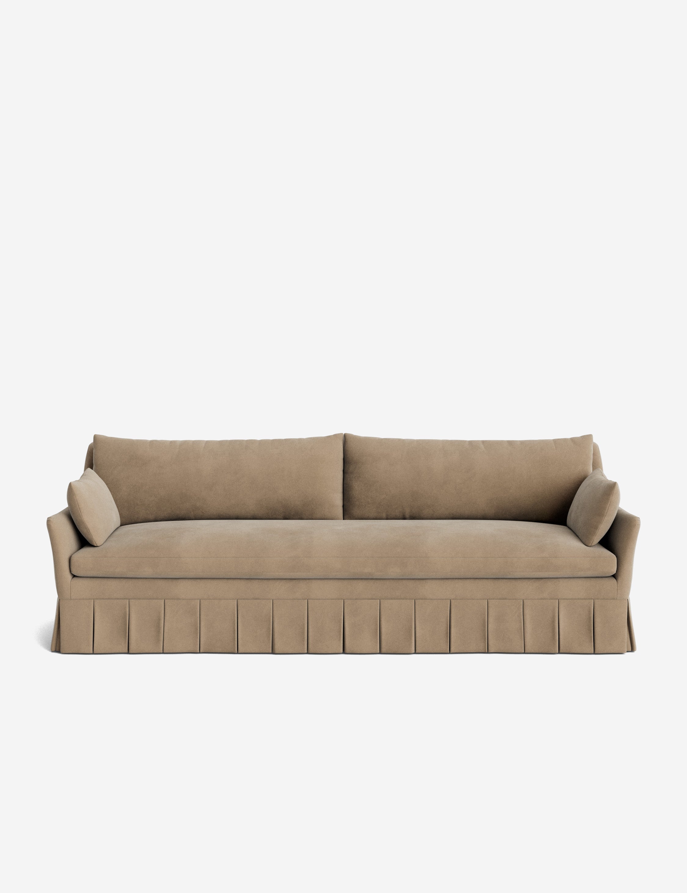 Pavona Pleated Sofa | Transitional Style, Slope-Arm Design