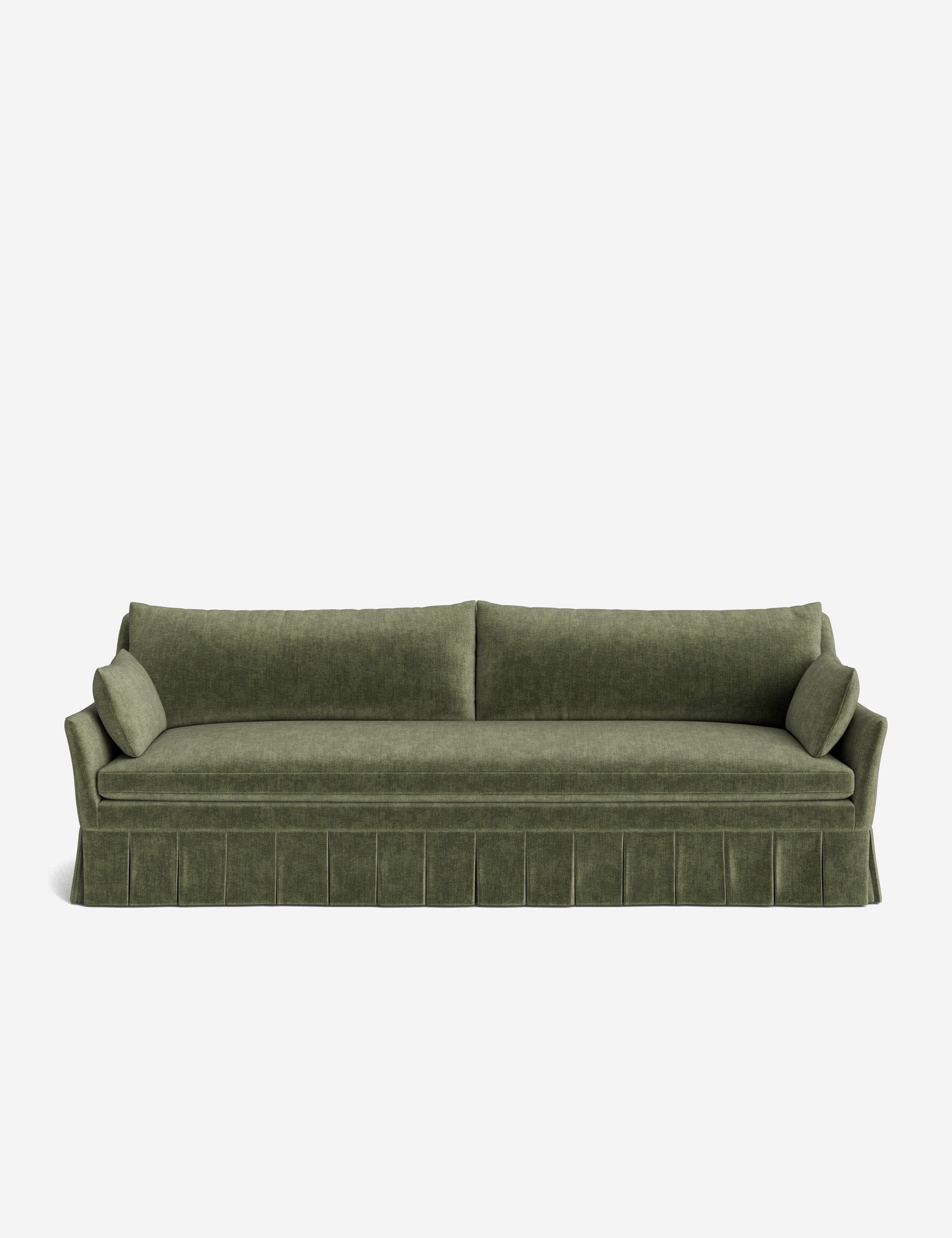 Pavona Pleated Sofa | Transitional Style, Slope-Arm Design