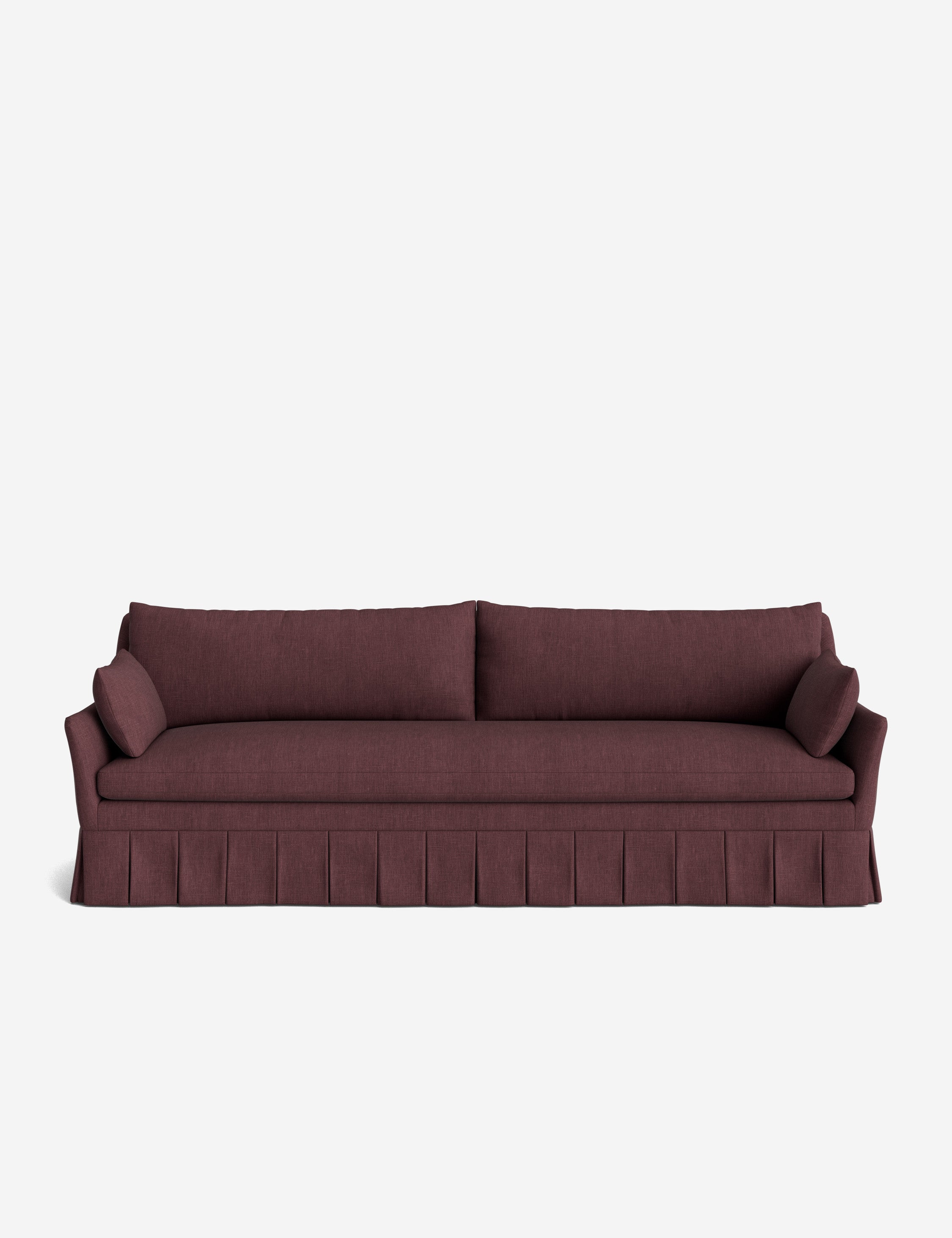 Pavona Pleated Sofa | Transitional Style, Slope-Arm Design