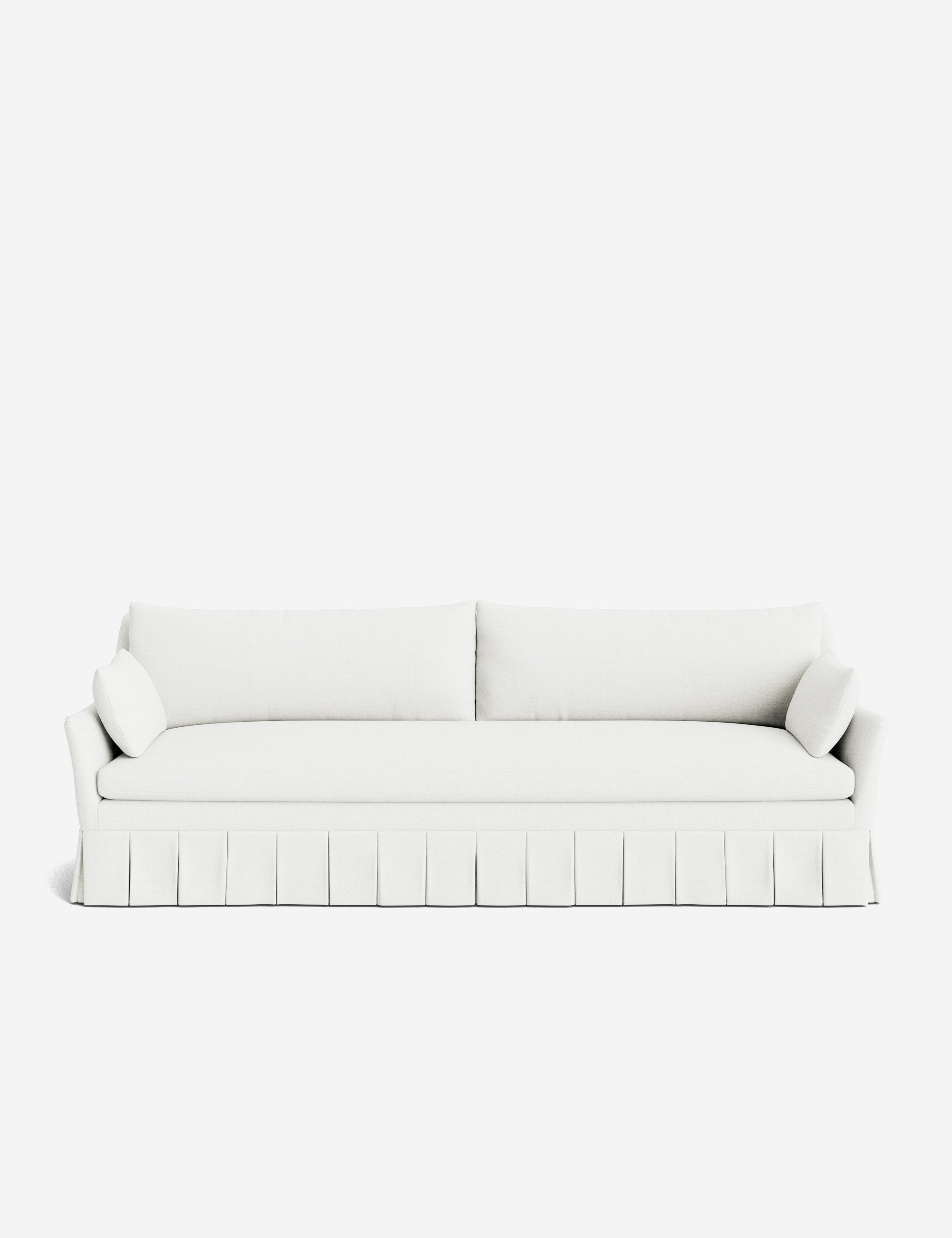 Pavona Pleated Sofa | Transitional Style, Slope-Arm Design