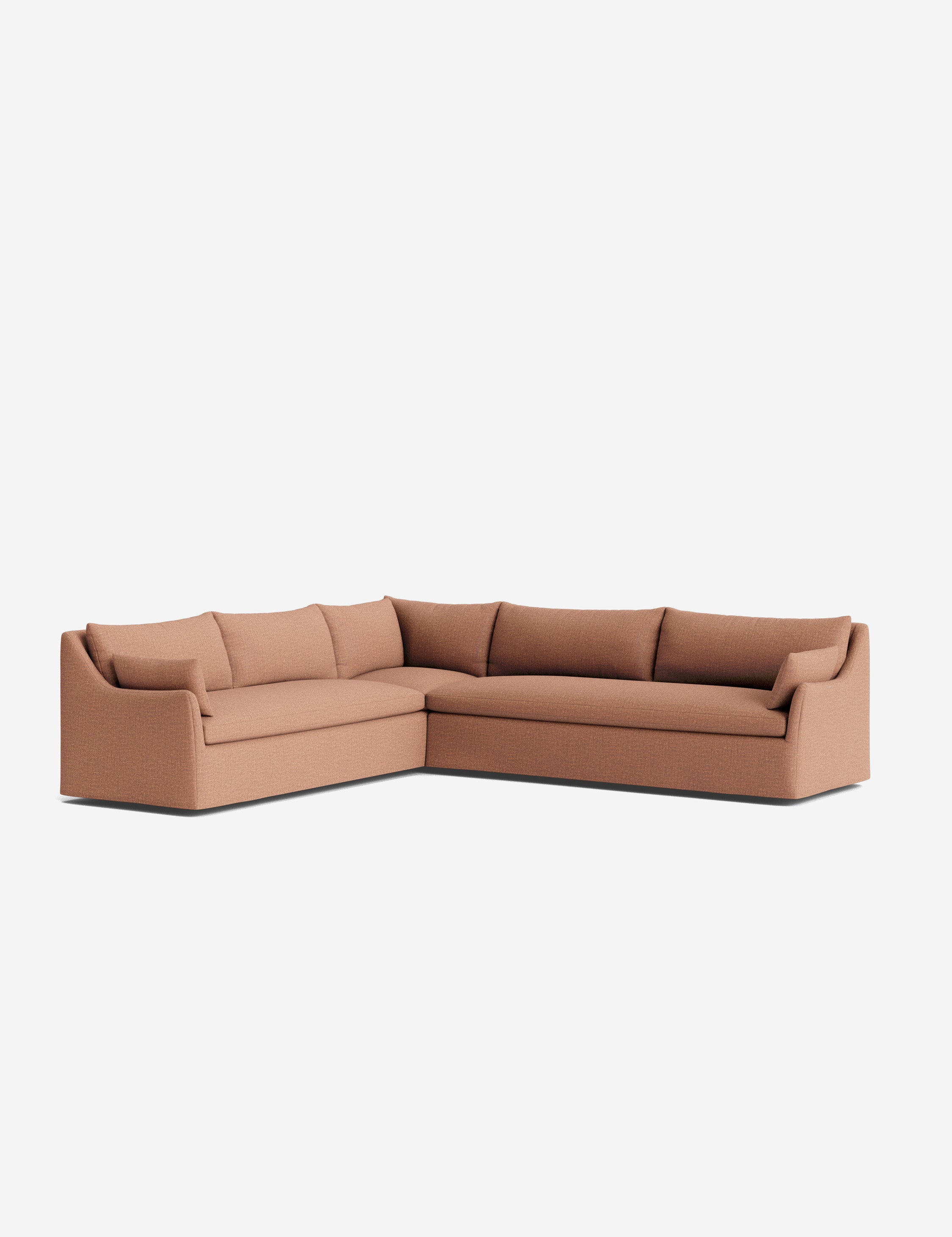 Palia Corner Sectional Sofa | Slipcover-Style, Slope-Arm Design