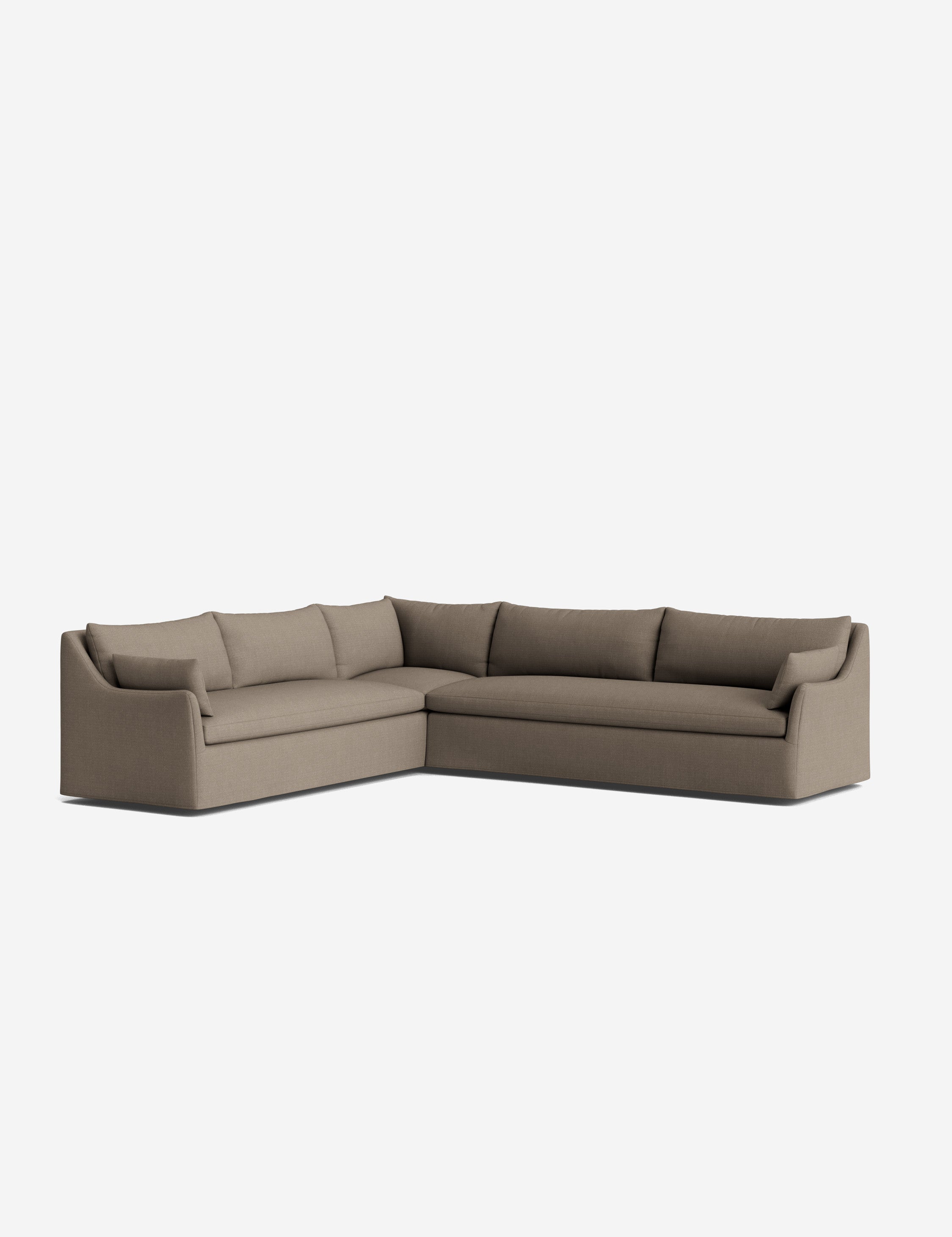 Palia Corner Sectional Sofa | Slipcover-Style, Slope-Arm Design