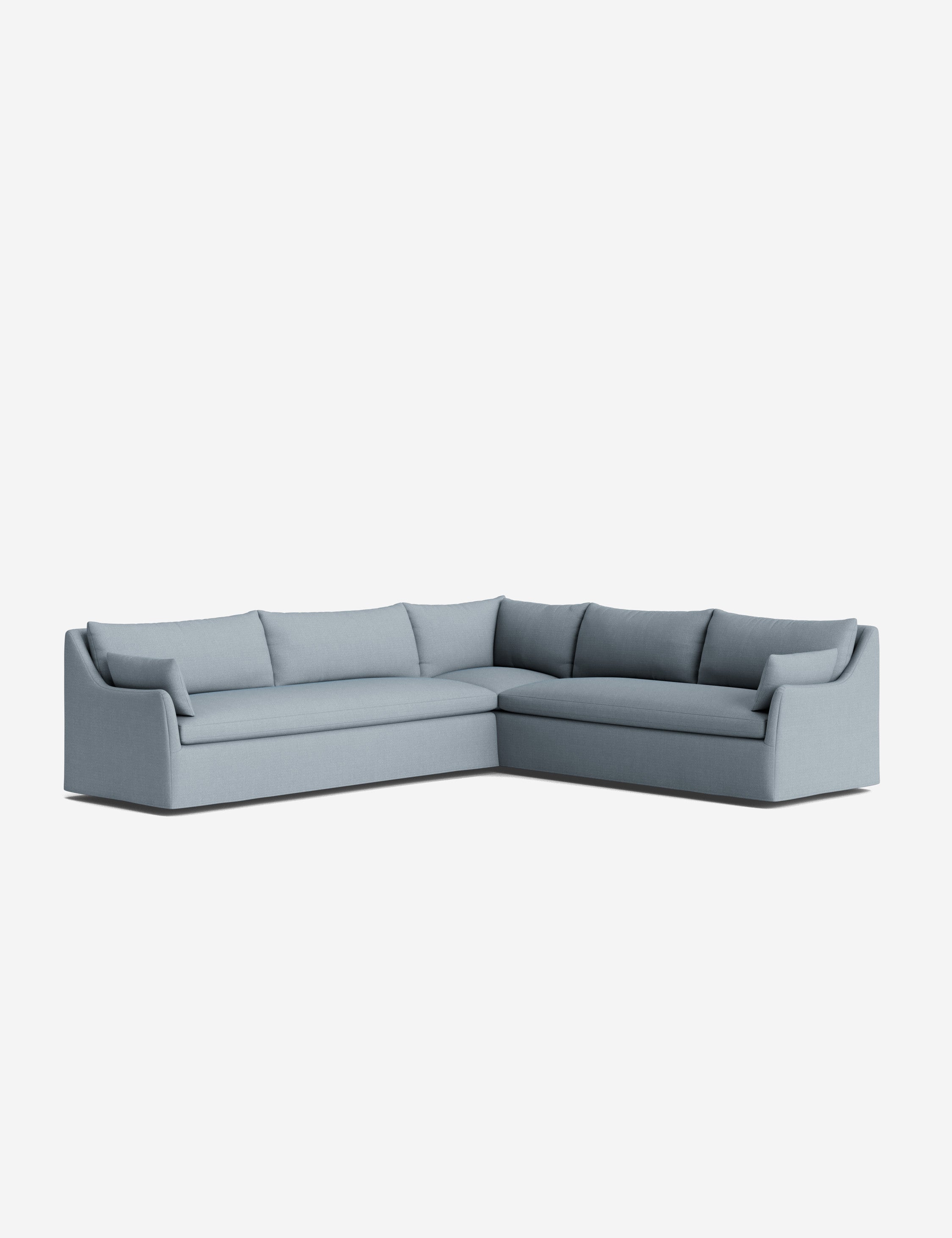 Palia Corner Sectional Sofa | Slipcover-Style, Slope-Arm Design
