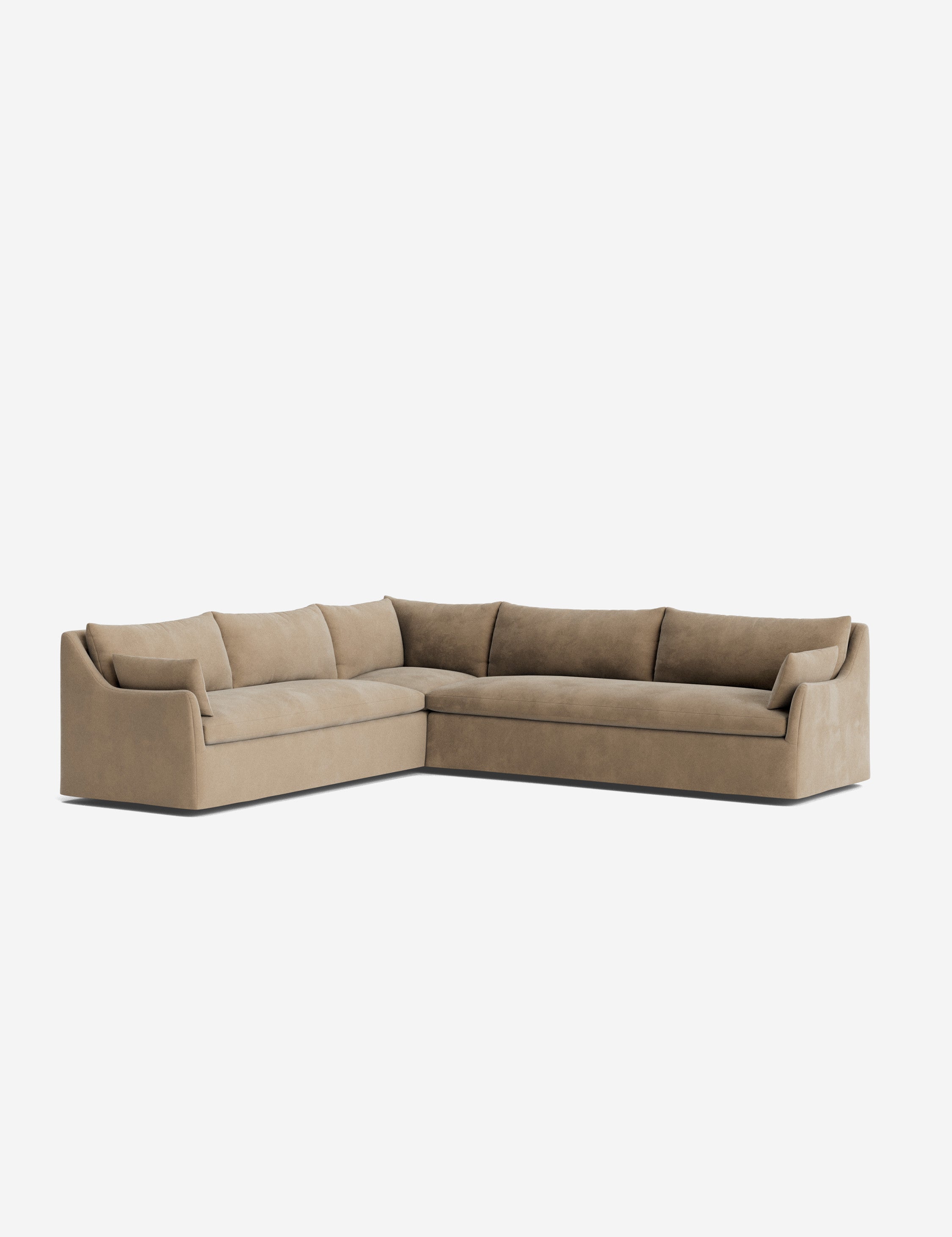 Palia Corner Sectional Sofa | Slipcover-Style, Slope-Arm Design