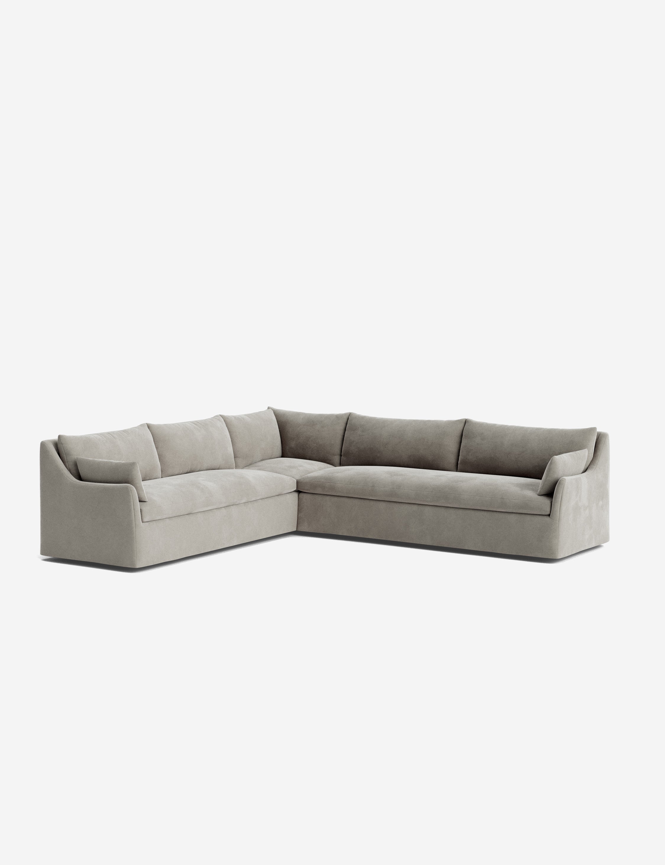 Palia Corner Sectional Sofa | Slipcover-Style, Slope-Arm Design
