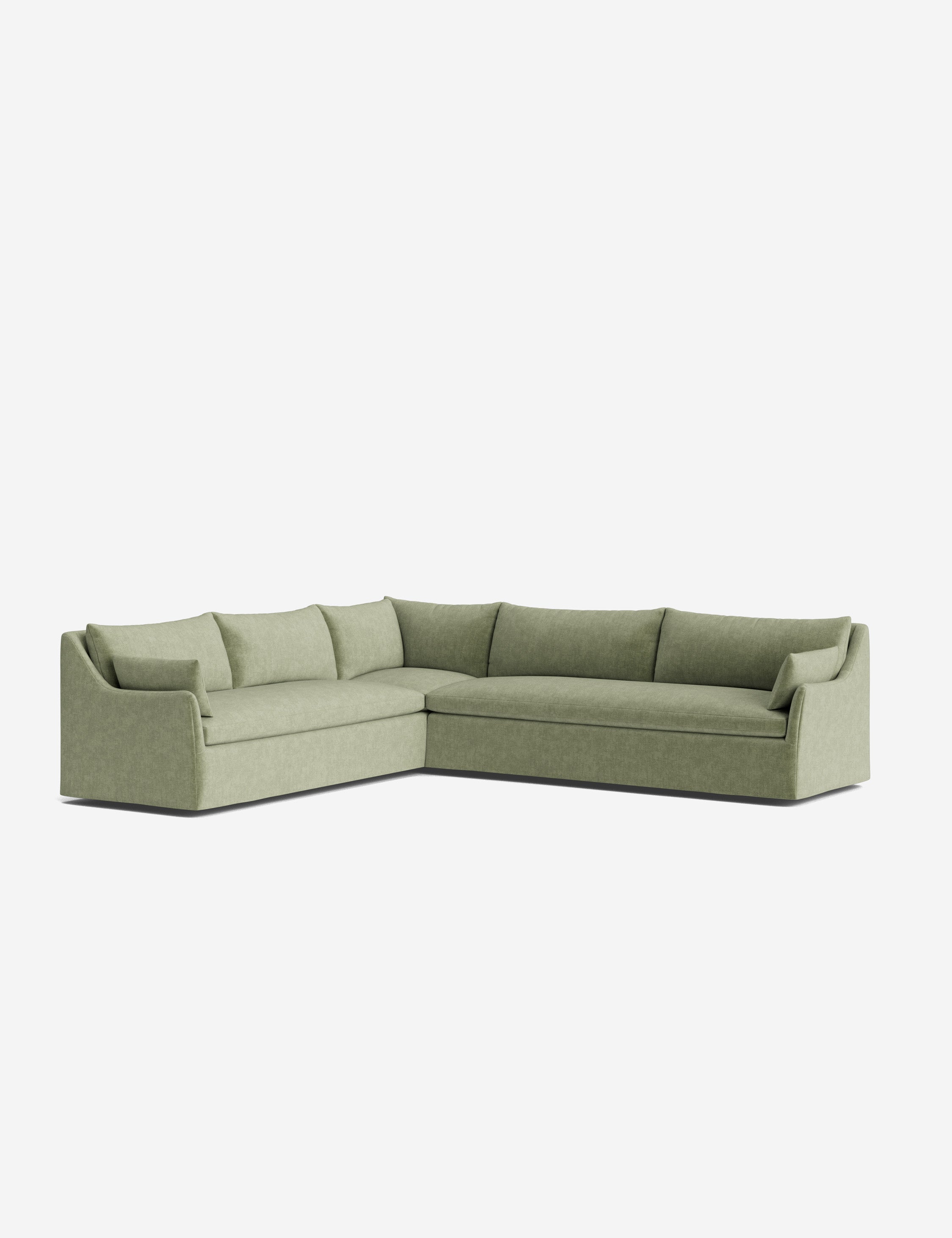 Palia Corner Sectional Sofa | Slipcover-Style, Slope-Arm Design