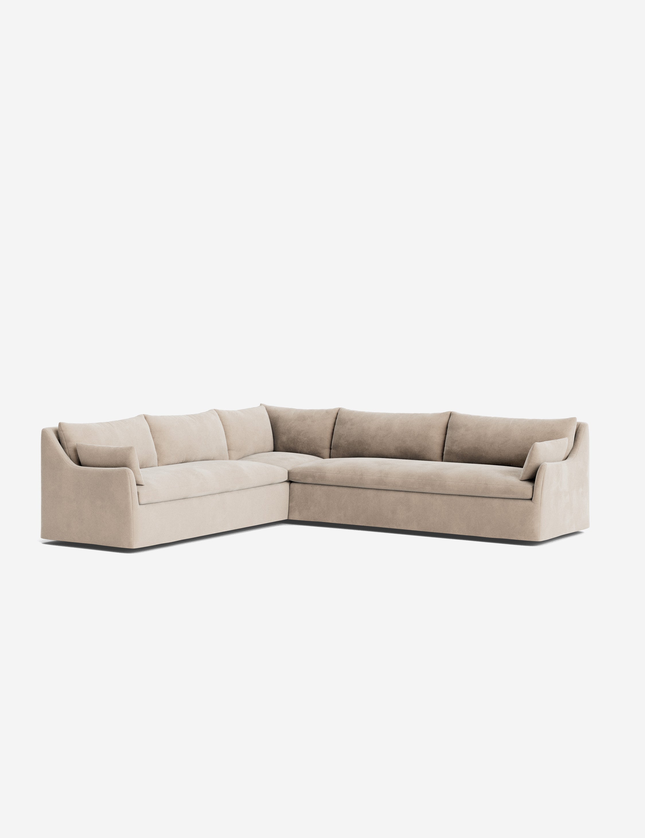 Palia Corner Sectional Sofa | Slipcover-Style, Slope-Arm Design