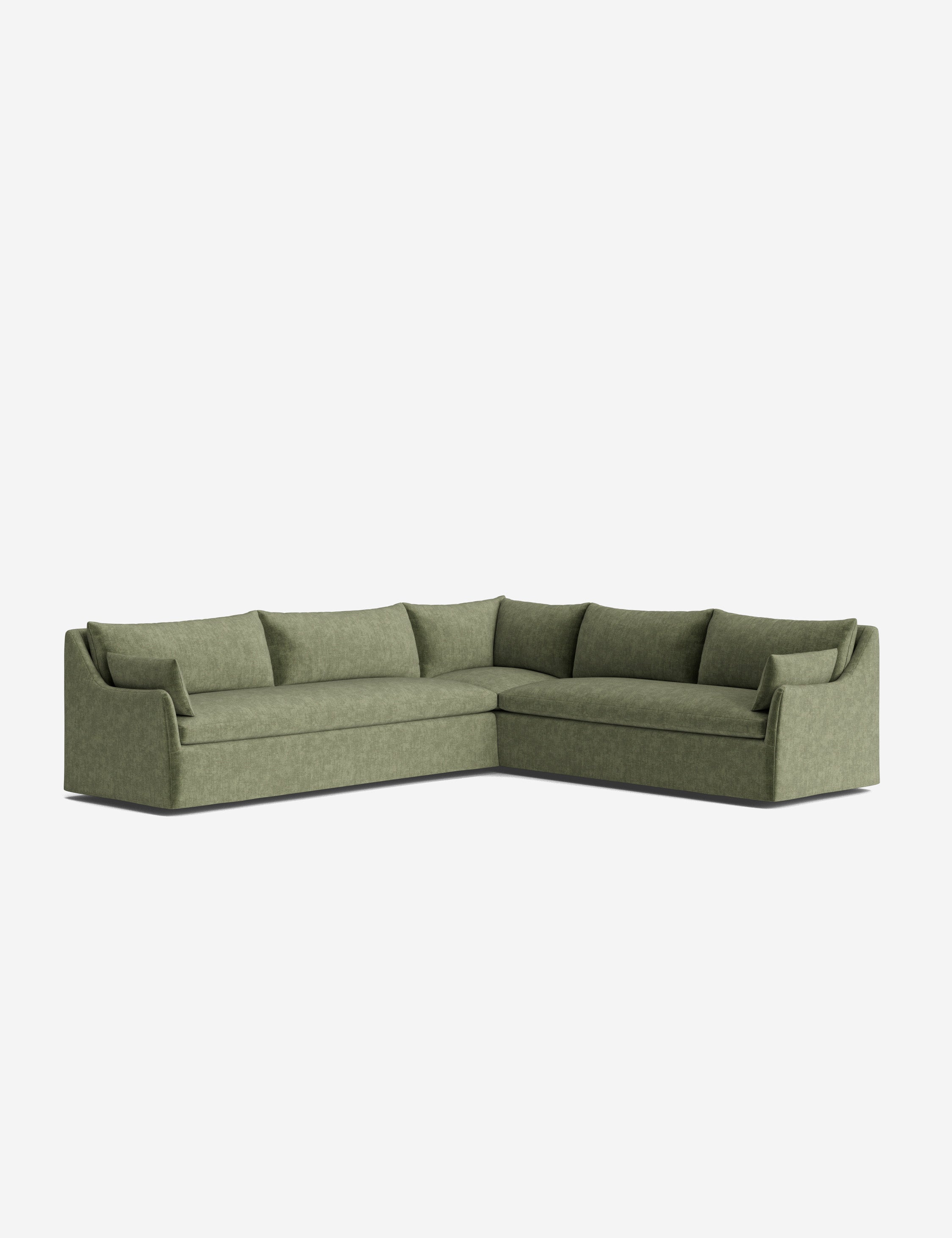 Palia Corner Sectional Sofa | Slipcover-Style, Slope-Arm Design