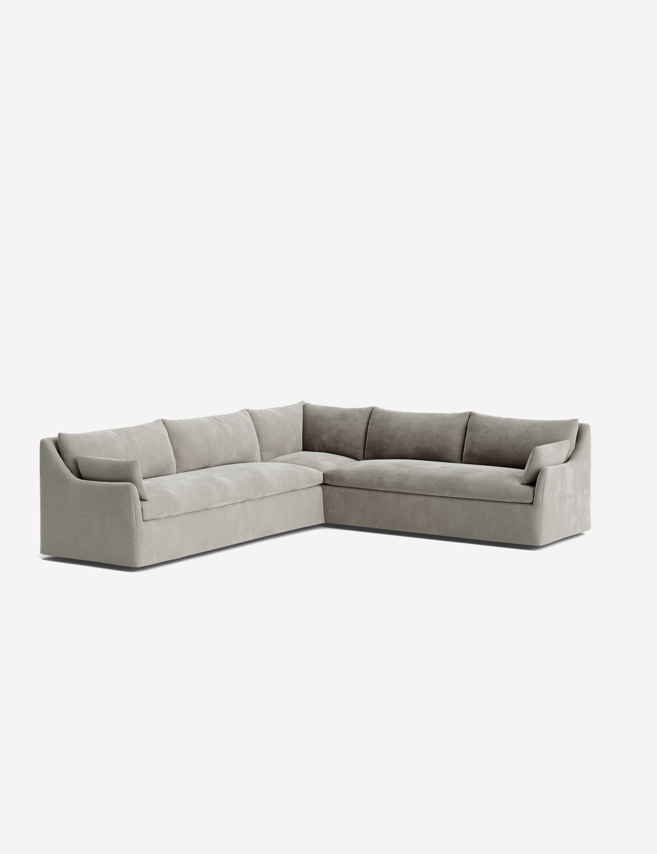Palia Corner Sectional Sofa | Slipcover-Style, Slope-Arm Design