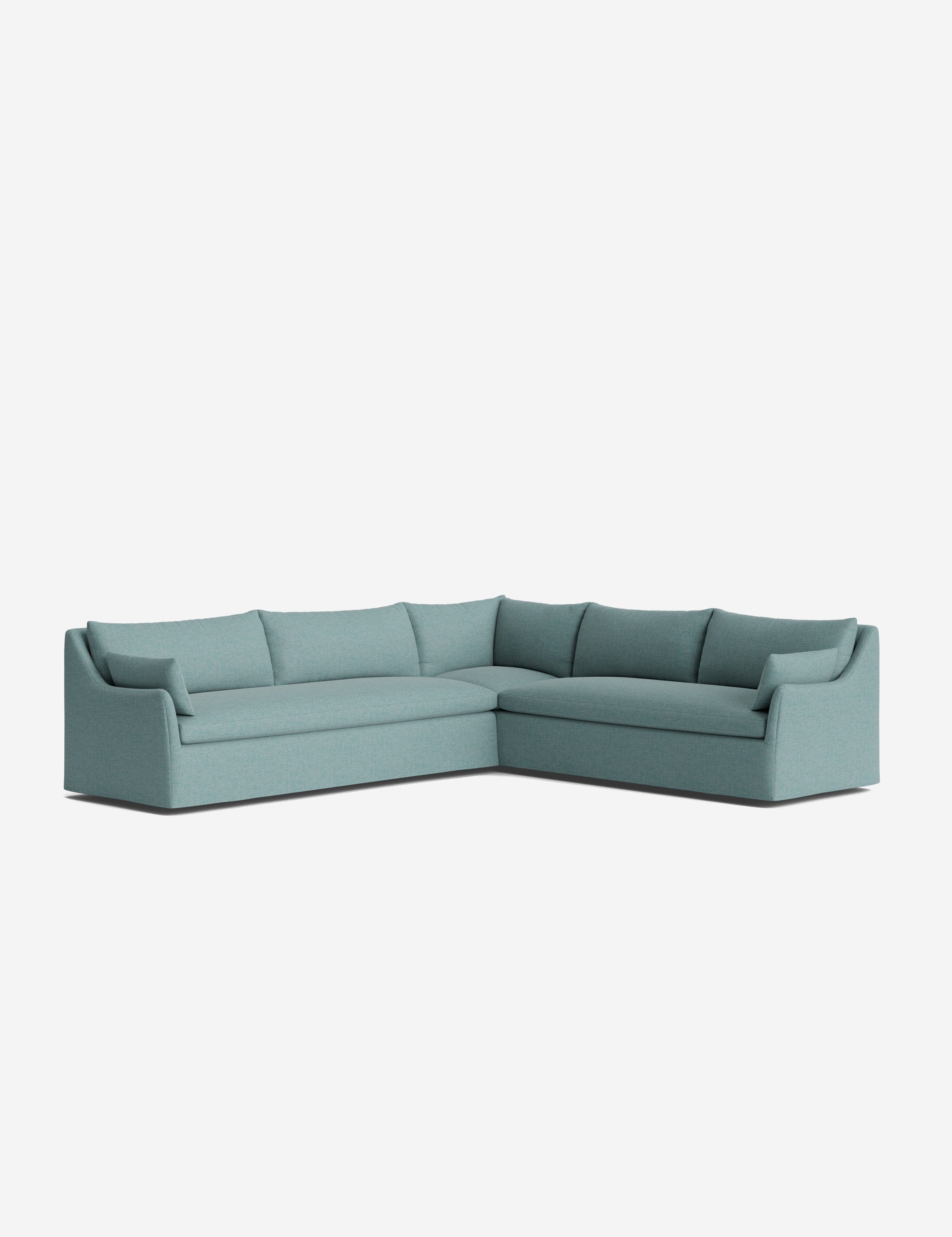 Palia Corner Sectional Sofa | Slipcover-Style, Slope-Arm Design