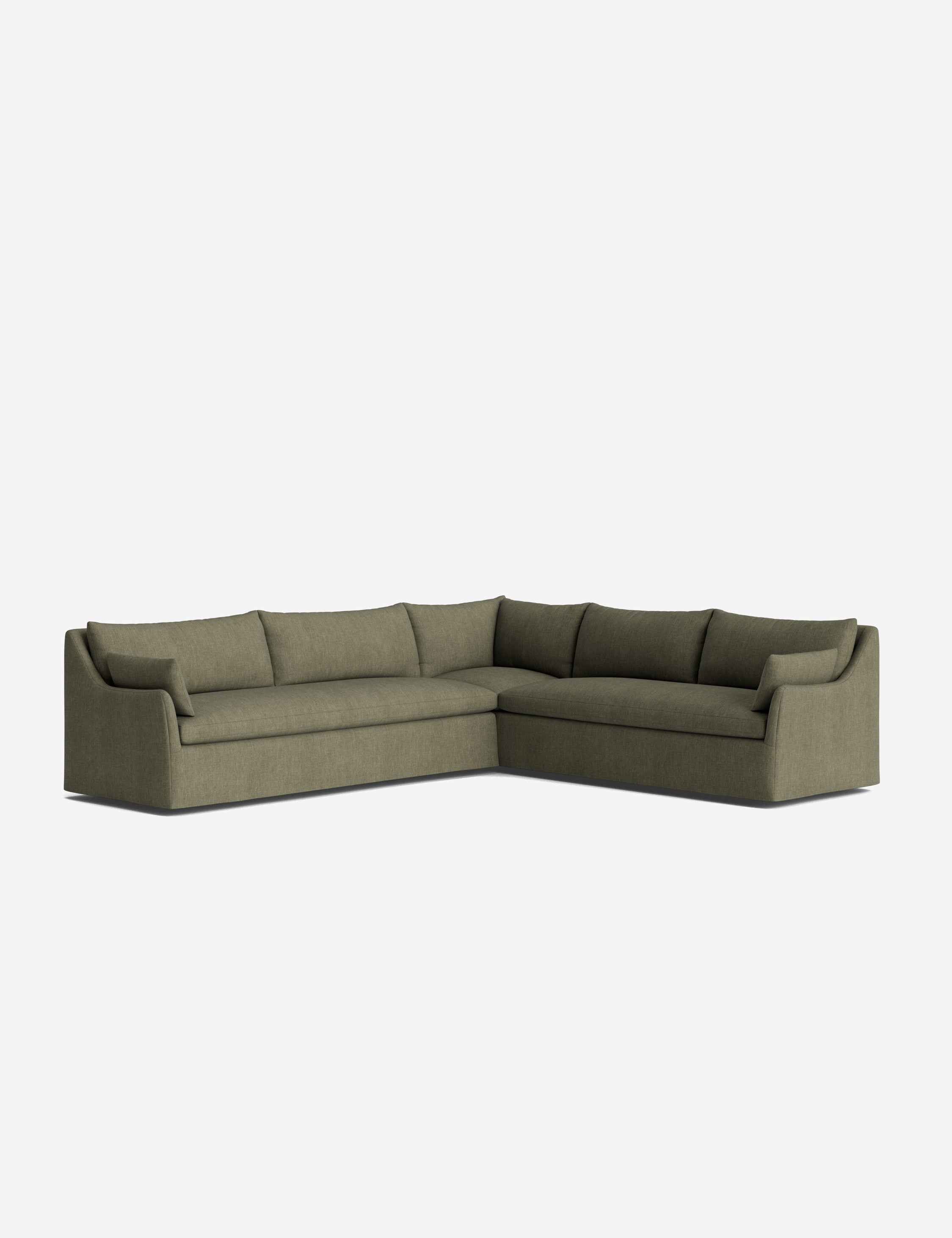 Palia Corner Sectional Sofa | Slipcover-Style, Slope-Arm Design