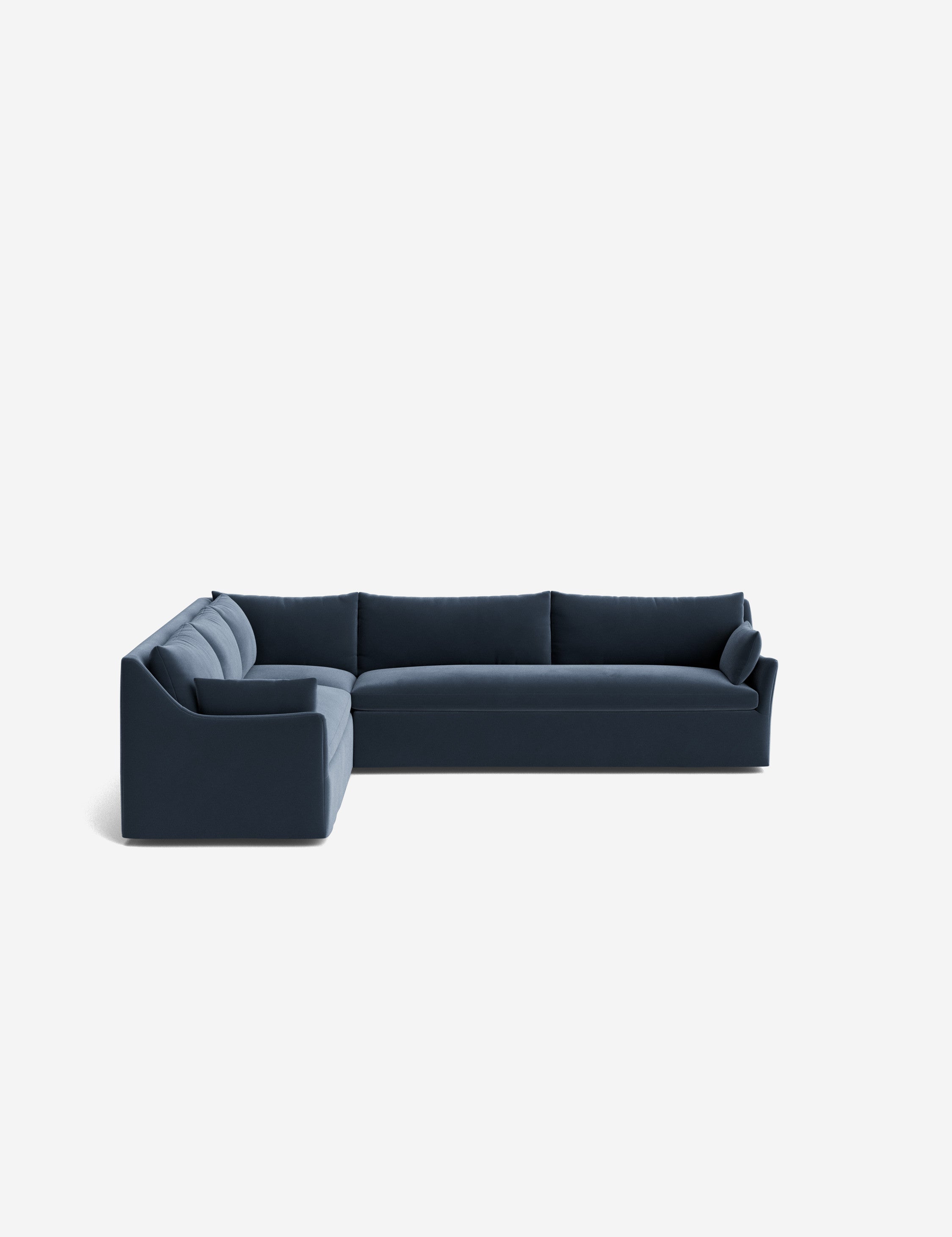 Palia Corner Sectional Sofa | Slipcover-Style, Slope-Arm Design